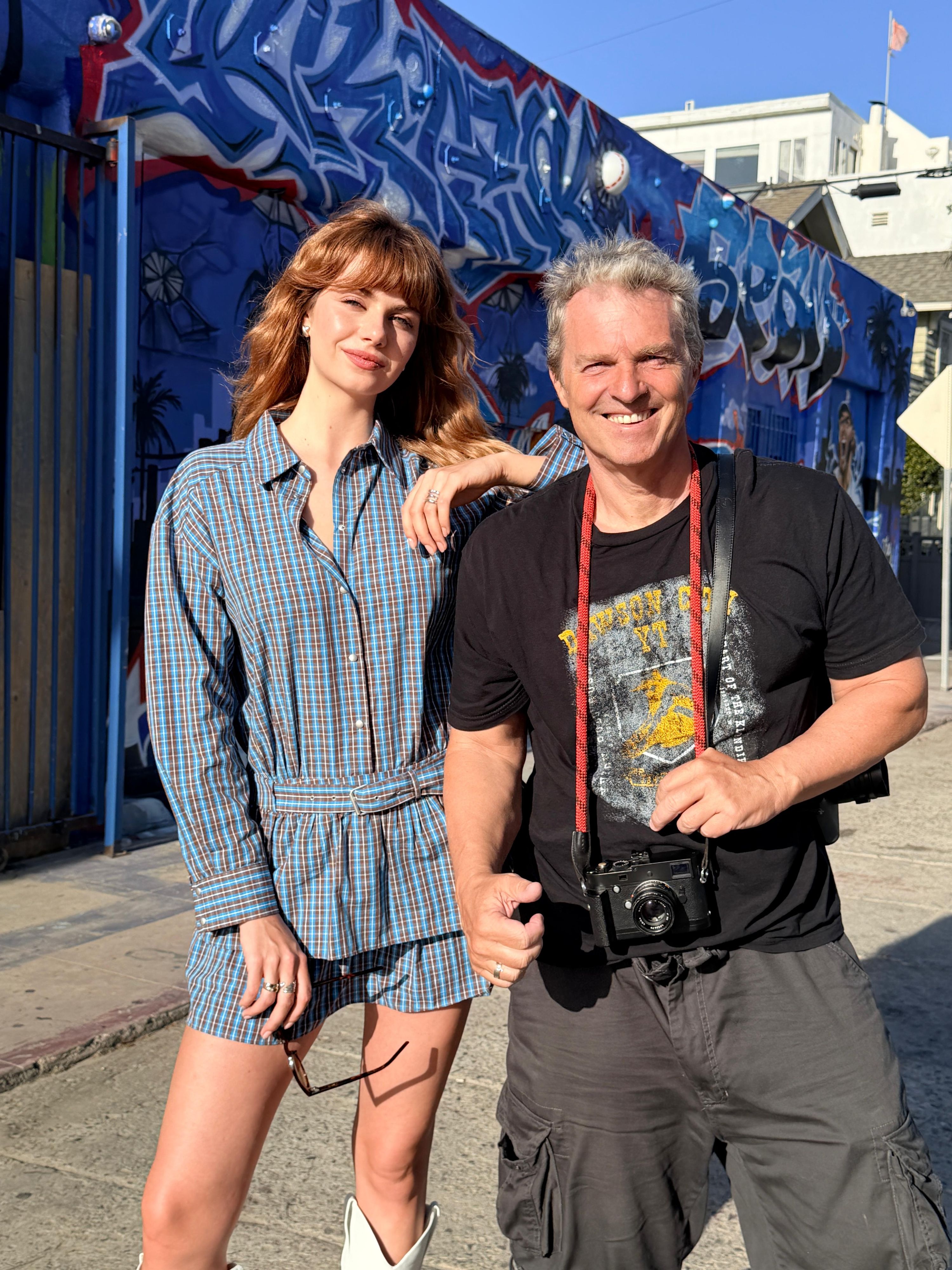 Katharina Van de Sandt mit Starfotograf Manfred Baumann