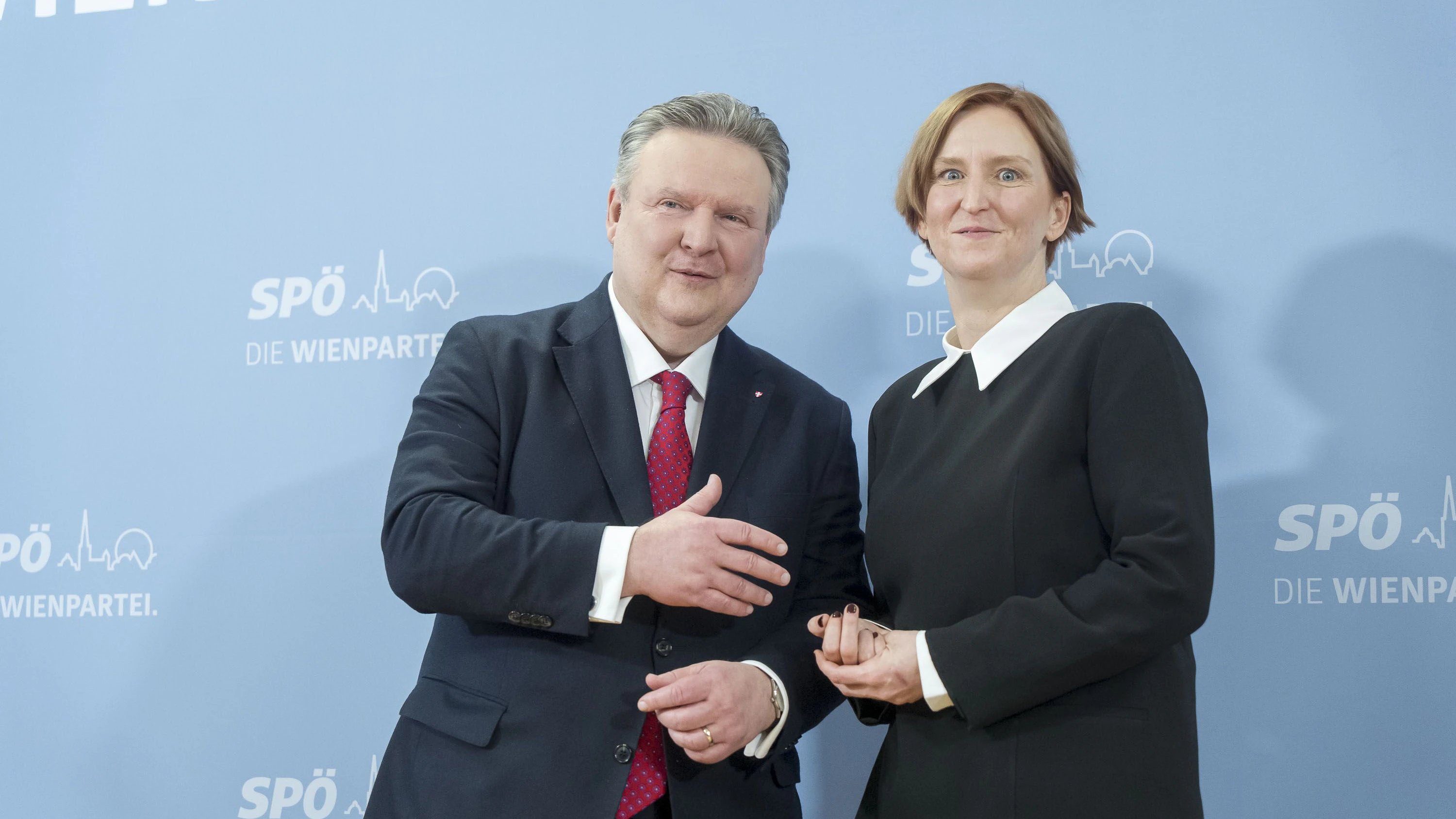 Wohnbau- und Frauenstadträtin Elke Hanel-Torsch mit Bürgermeister Michael Ludwig (SP).