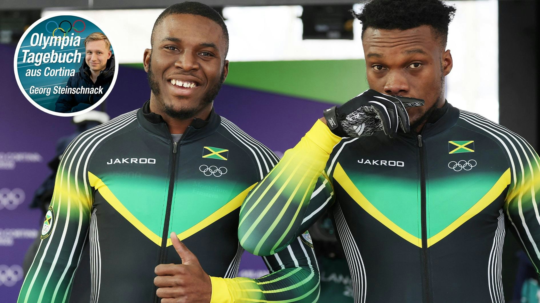 Sie sind die Superstars beim Bob-Bewerb: Shane Pitter (l.) und 