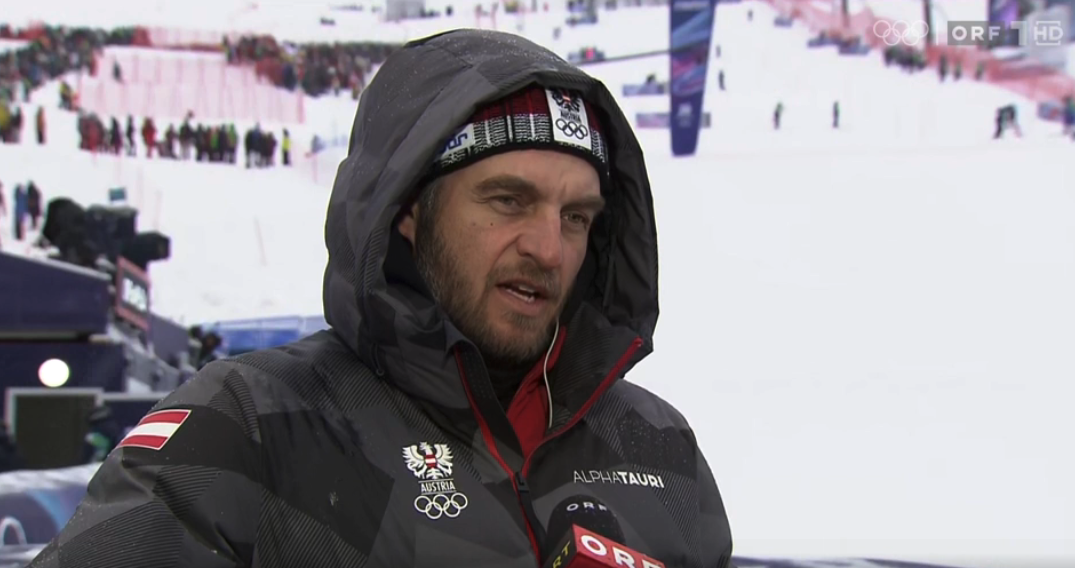 Christian Mitter vor dem Slalom-Start.