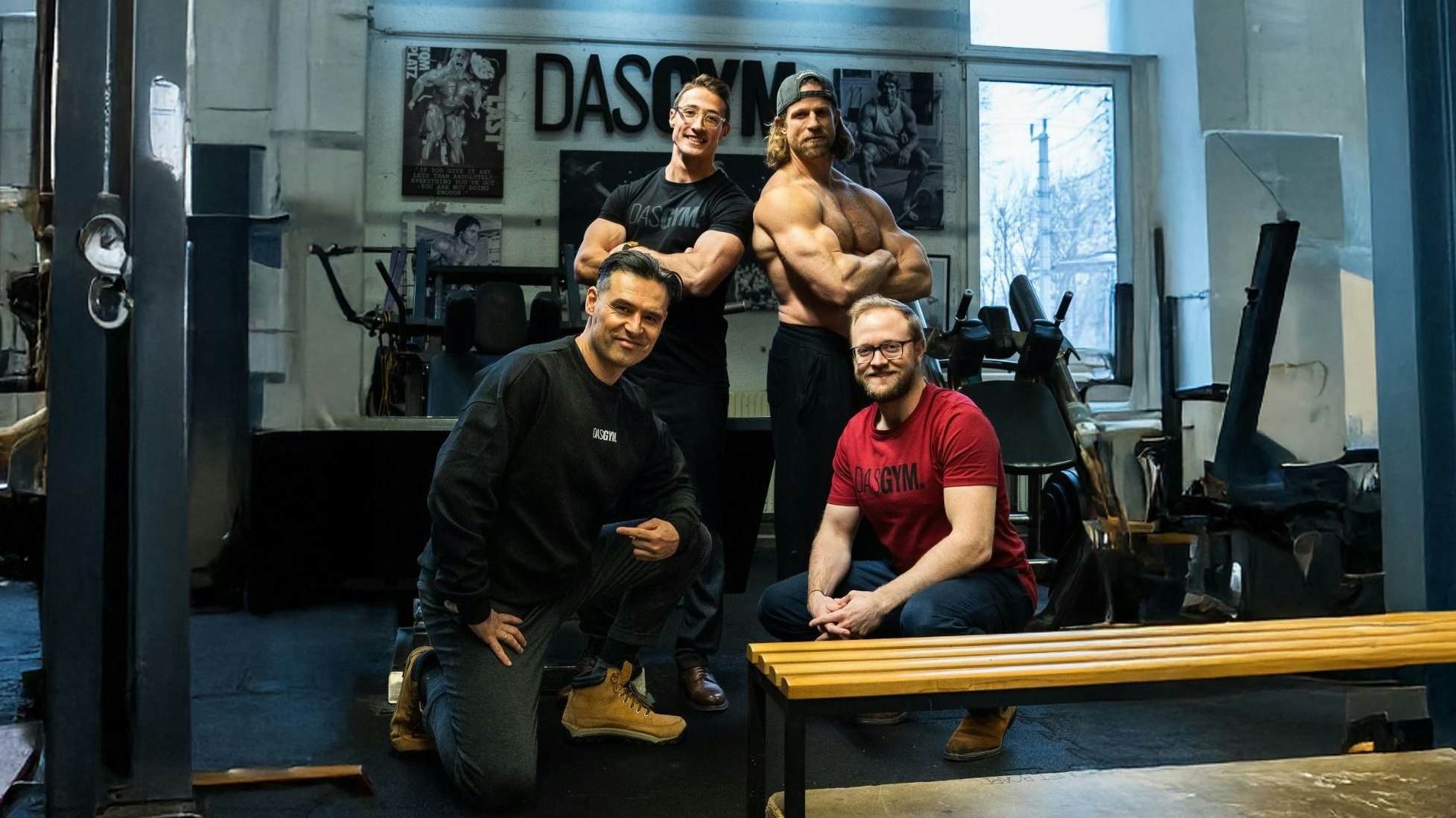 v.l.n.r. unten: Emil Diaconu, Theo Löcker, Andreas Pürzel und Patrick Karger (v.l.)