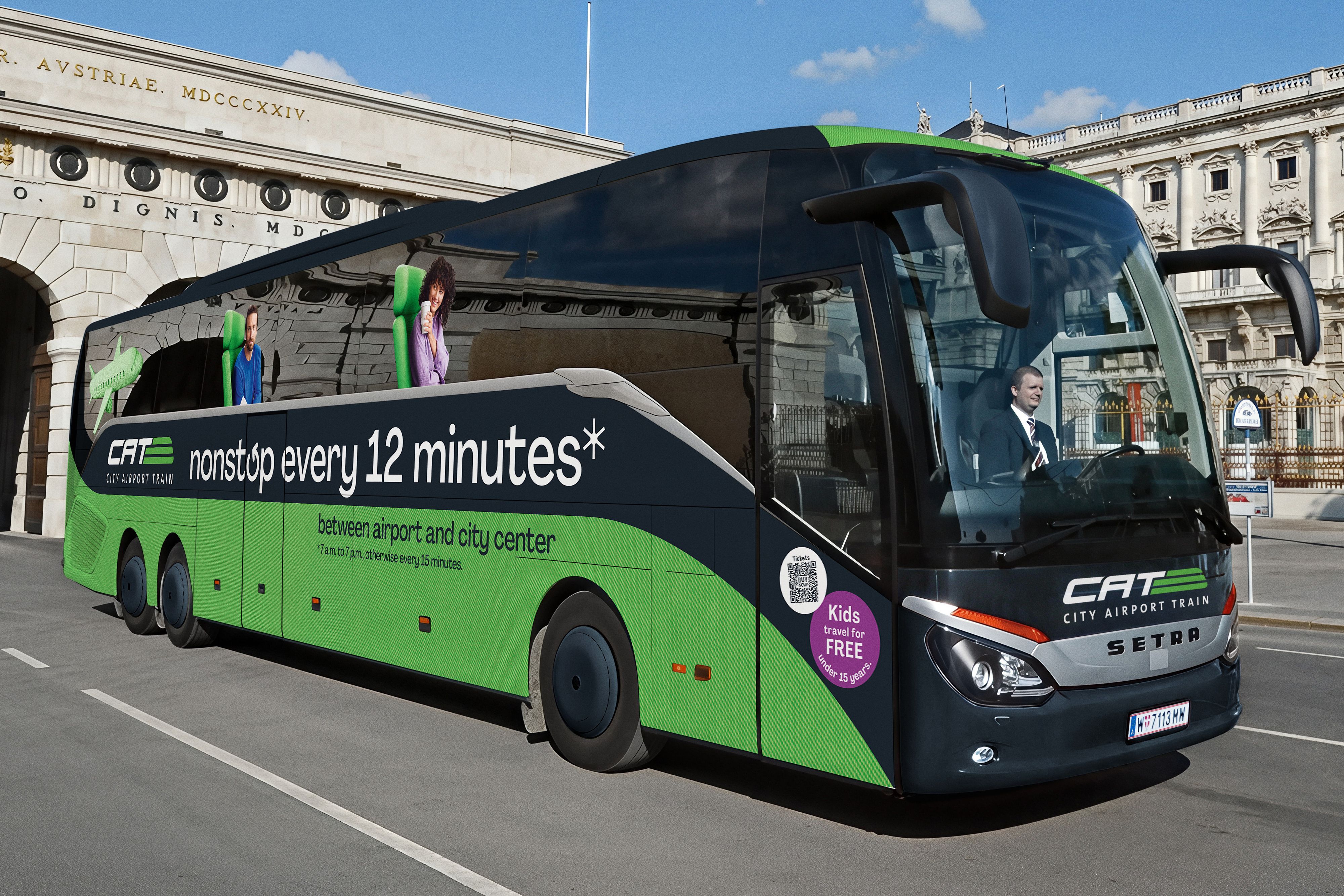 CAT bringt Passagiere bald mit dem Bus zum Flughafen.