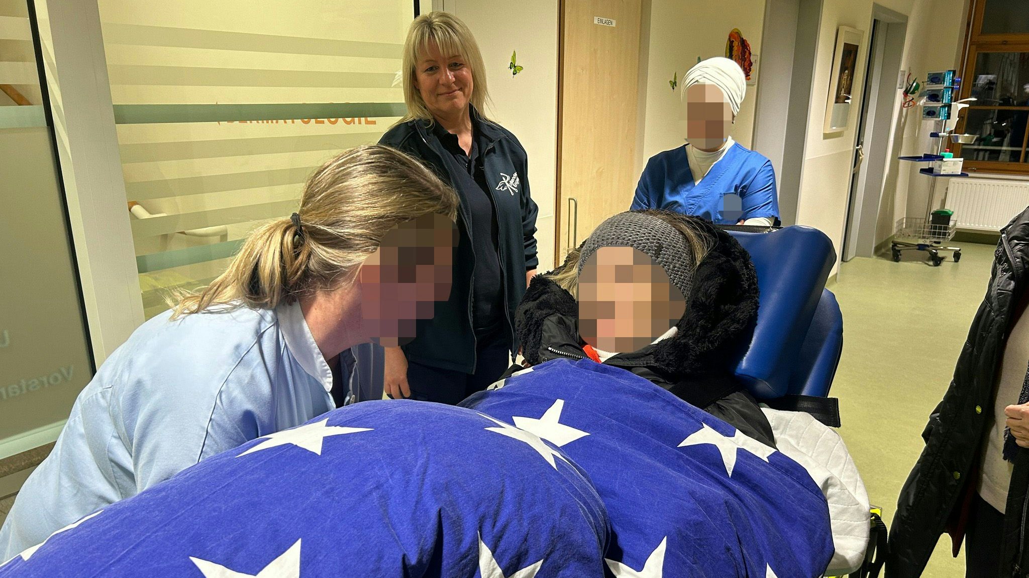 Die Ehrenamtlichen holten Elisabeth von der Palliativstation ab.