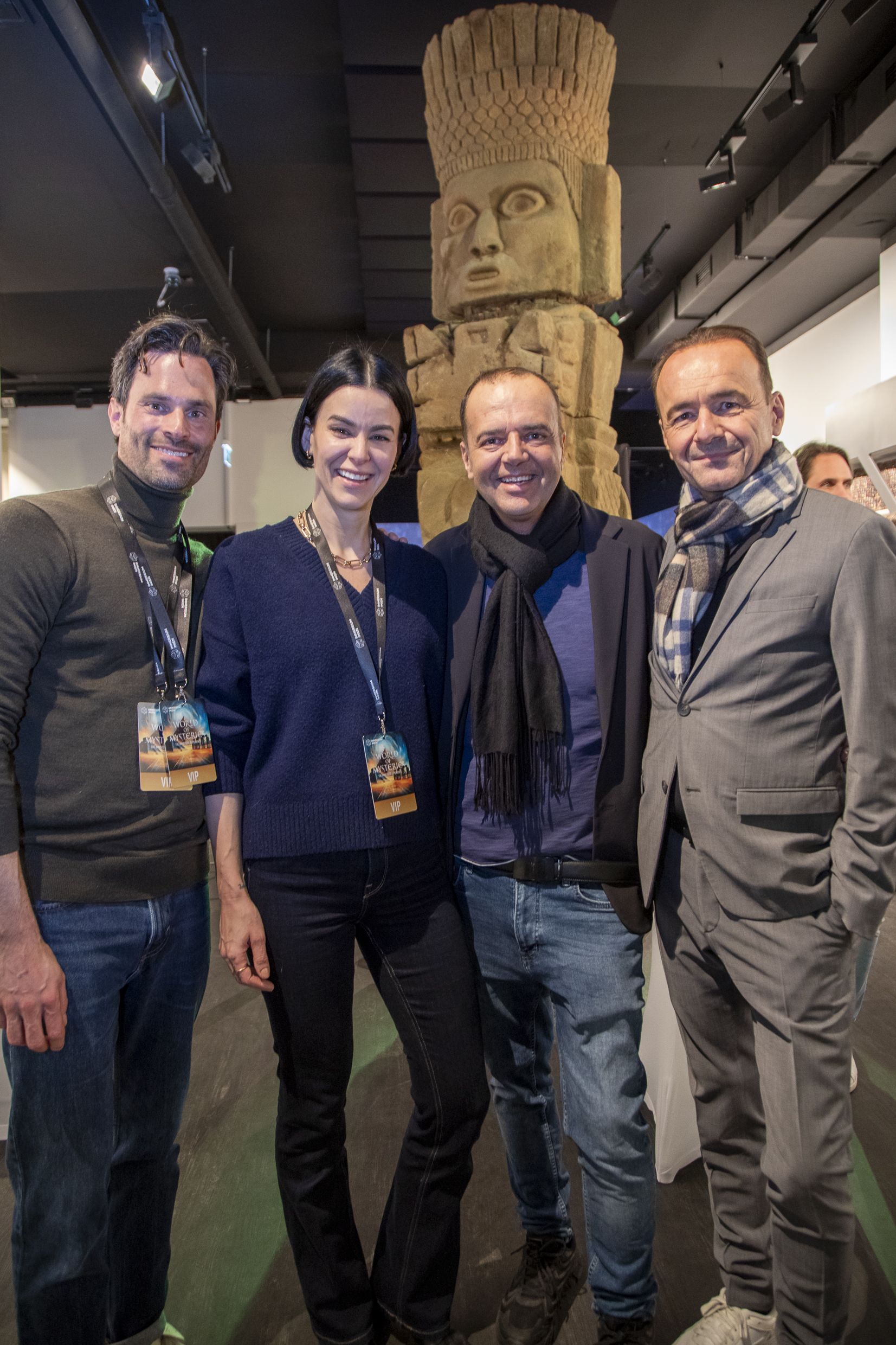 Peter Windhofer, Kerstin Lechner, Markus Beyr und Norbert Reichart bei der VIP-Eröffnung.