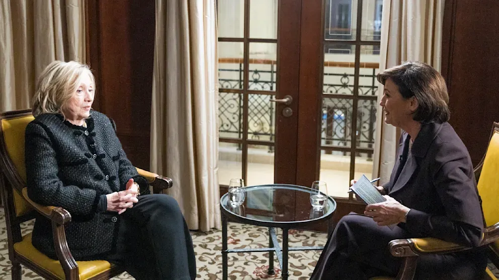 Clinton im Gespräch mit Maischberger