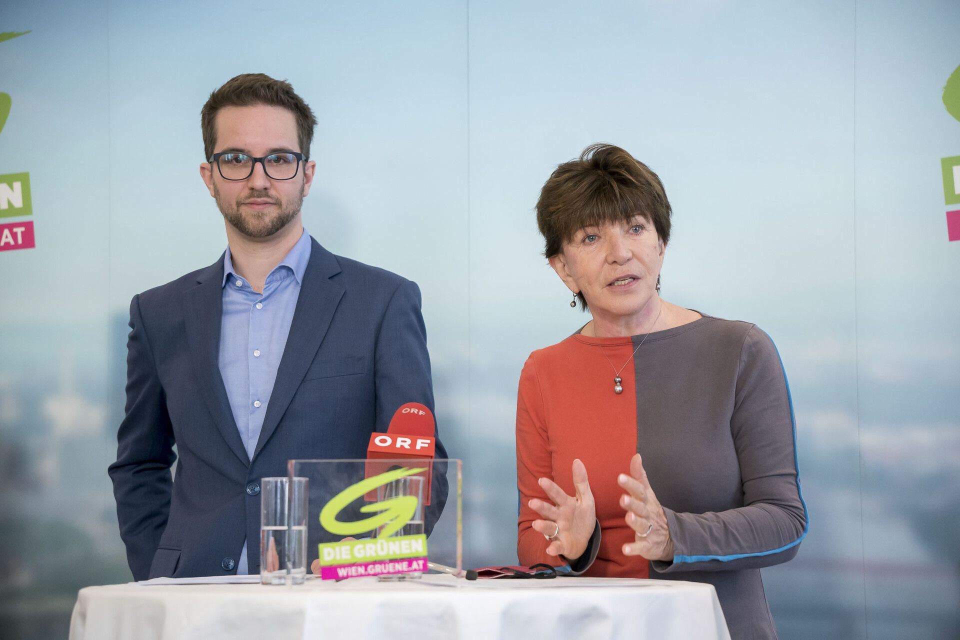 Mobilitätssprecher der Grünen, Heidi Sequenz und Kilian Stark.