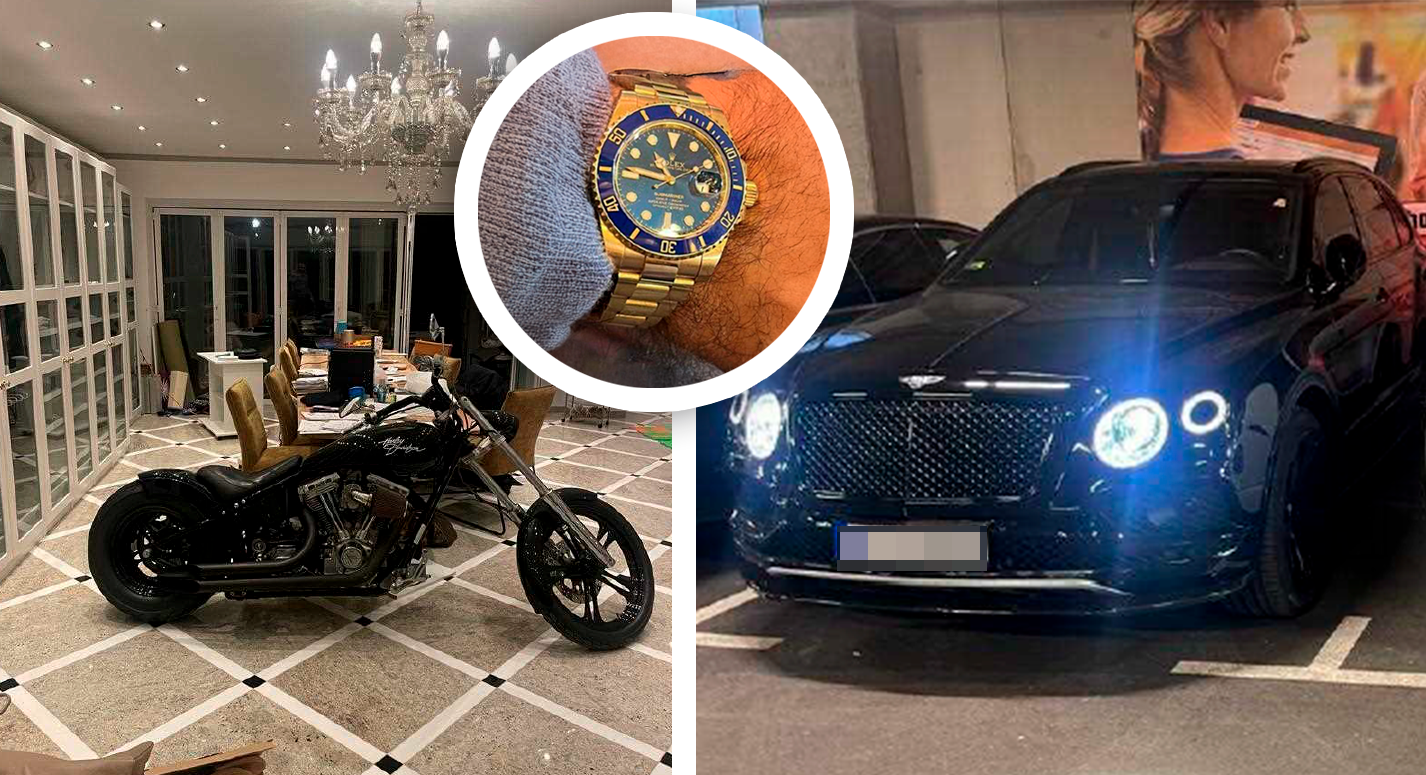 Mit Harley, goldener 