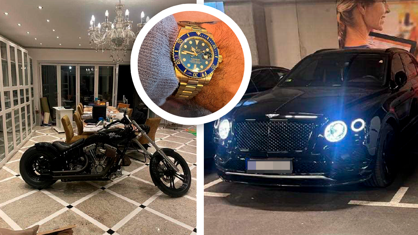 Mit Harley, Rolex und "seinem" Bentley soll der Verdächtige mächtig Eindruck und möglicherweise illegale Geschäfte gemacht haben.