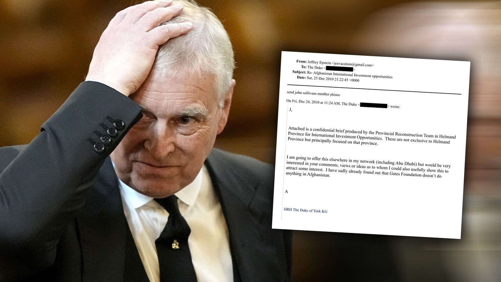 Heute.at - Epstein-Mail: Führten diese Zeilen zu Andrew-Festnahme?