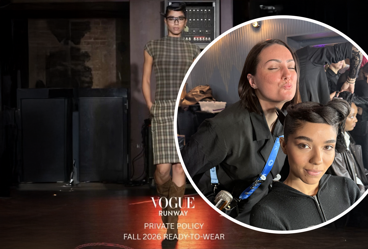 Katarina Nucic (im Kreis hinten) landete mit ihrem Styling in der Vogue!