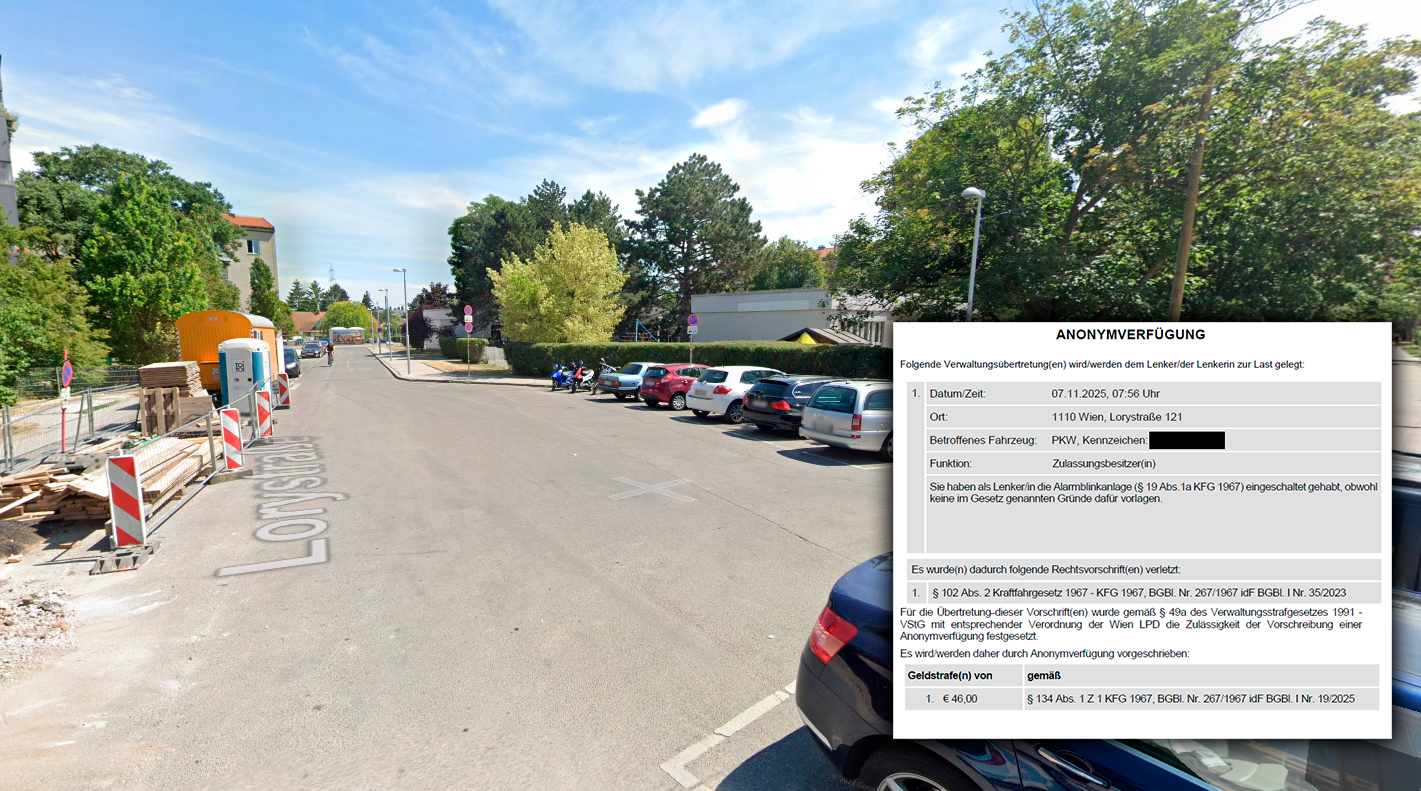 Die Strafe hat es in sich: 46 Euro muss Aleks für sein Vergehen bezahlen.