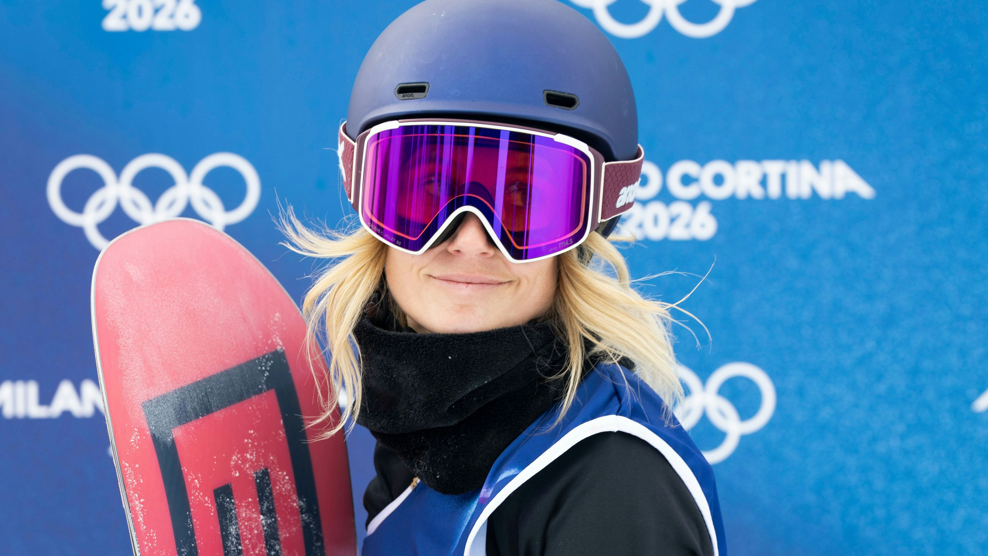 LIVIGNO,ITALY,18.FEB.26 - OLYMPICS, SNOWBOARD - Winter Olympic Games Milano Cortina 2026, slopestyle, women, final. Image shows Anna Gasser (AUT). Photo: GEPA pictures/ Wolfgang Grebien