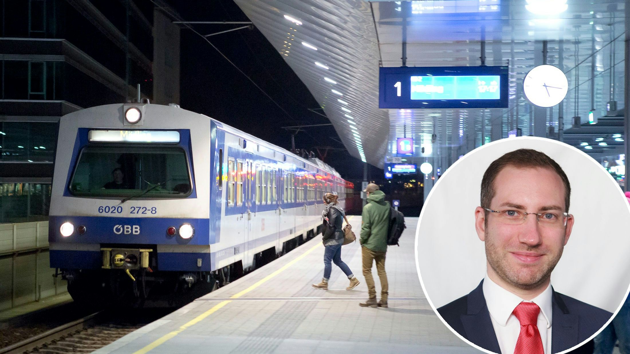 schnellbahn praterstern s-bahn öffentliche verkehrsmittel, öffi, 20131208 foto: helmut graf/tageszeitung heute