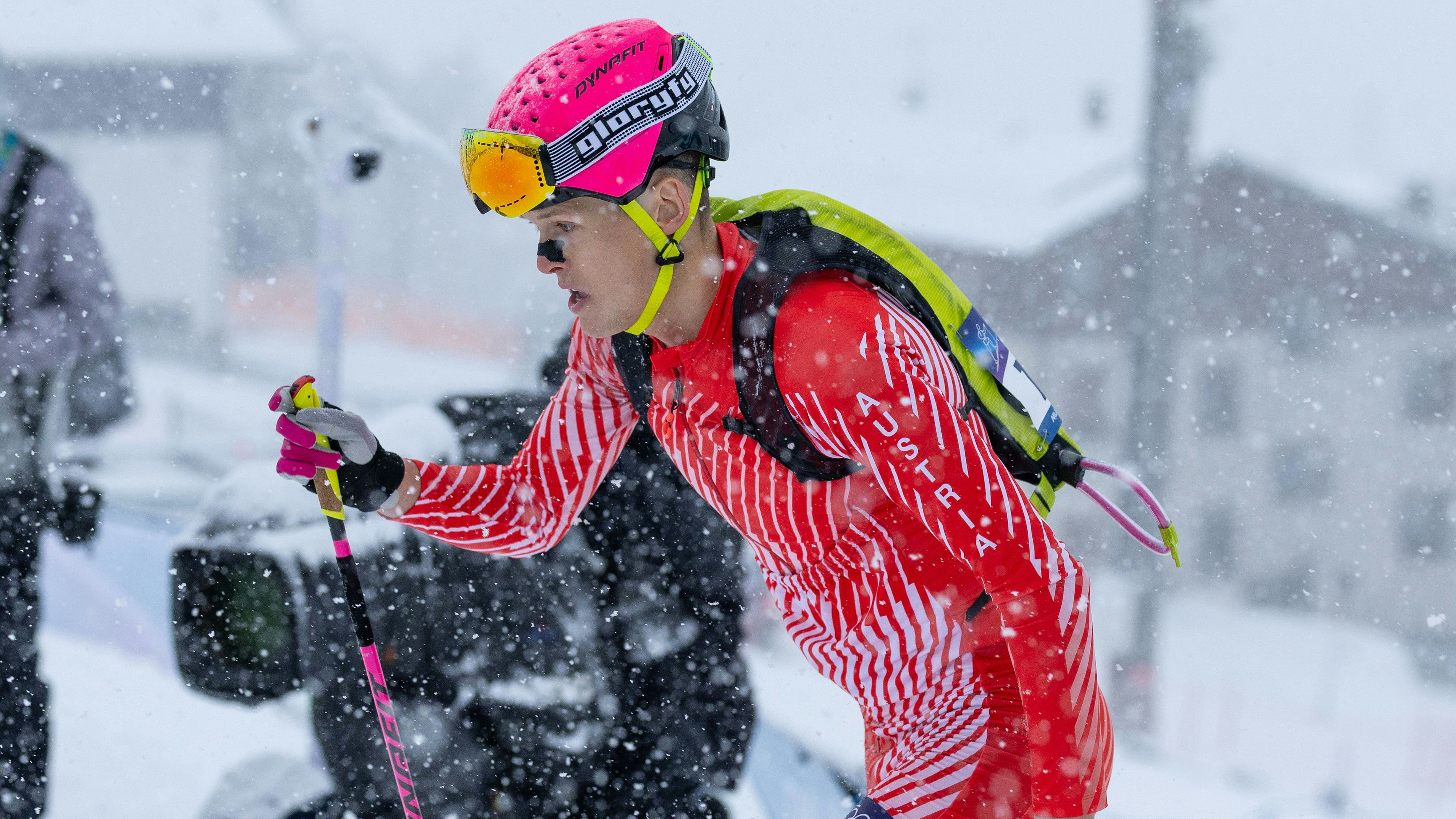 Österreichs Ski-Bergsteig-Ass Paul Verbnjak. 