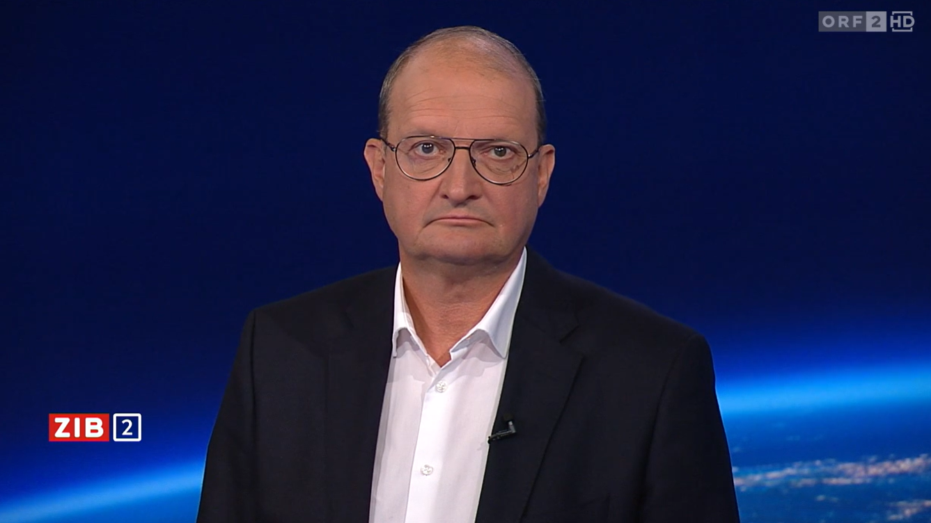 Alexander Herzog am Donnerstagabend in der ZiB-2. 