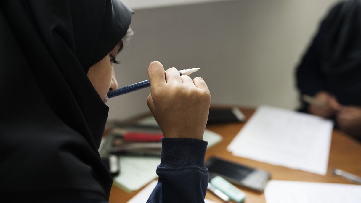 Young Muslim student