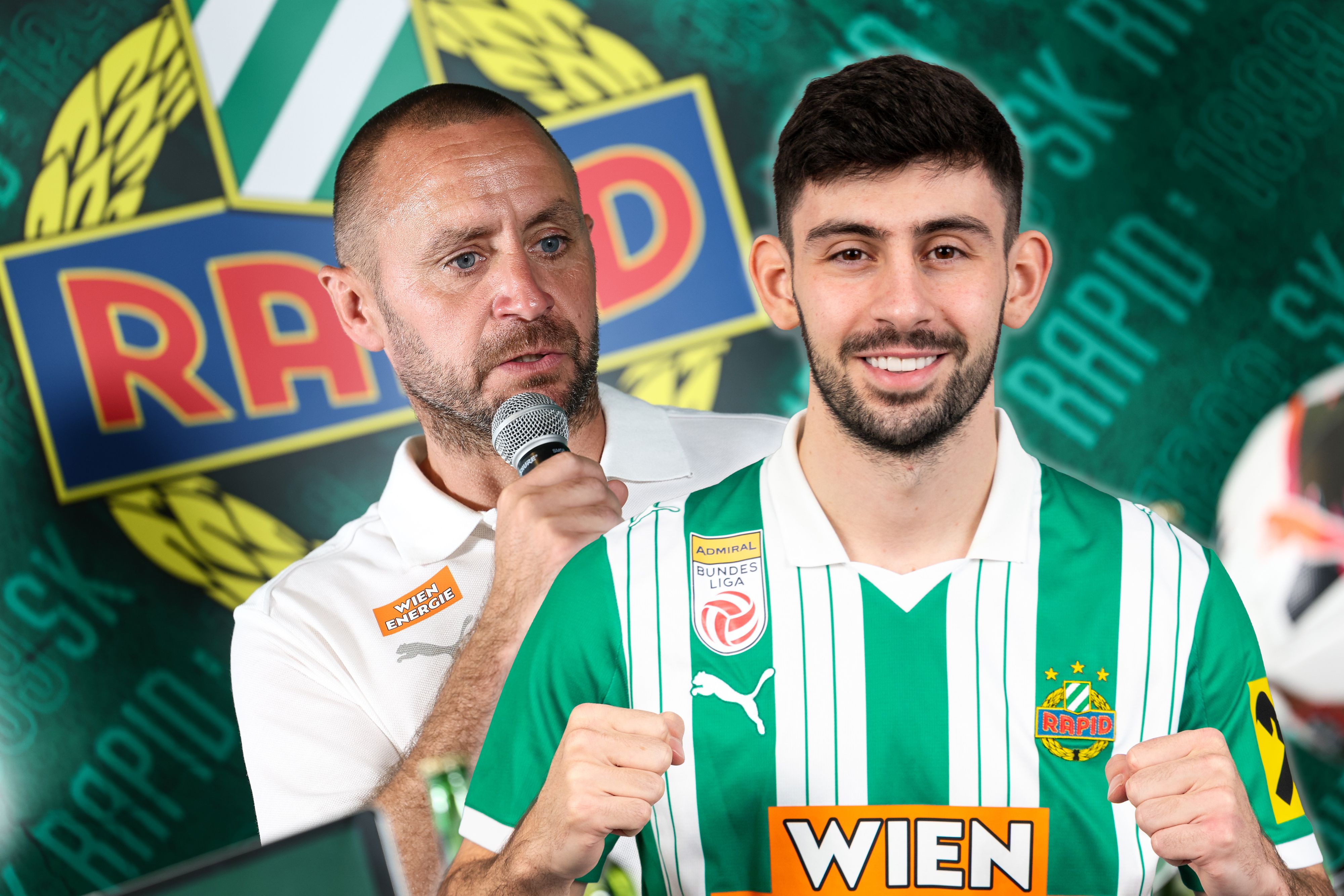 Steffen Hofmann (l.) glaubt weiter an Yusuf Demir.