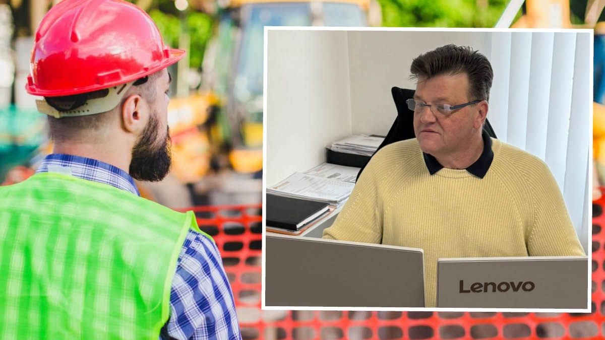 Christian D. in seinem Chefbüro: "Die Wenigsten wollen wirklich arbeiten, wir suchen seit Jahren, aber wir finden nichts."