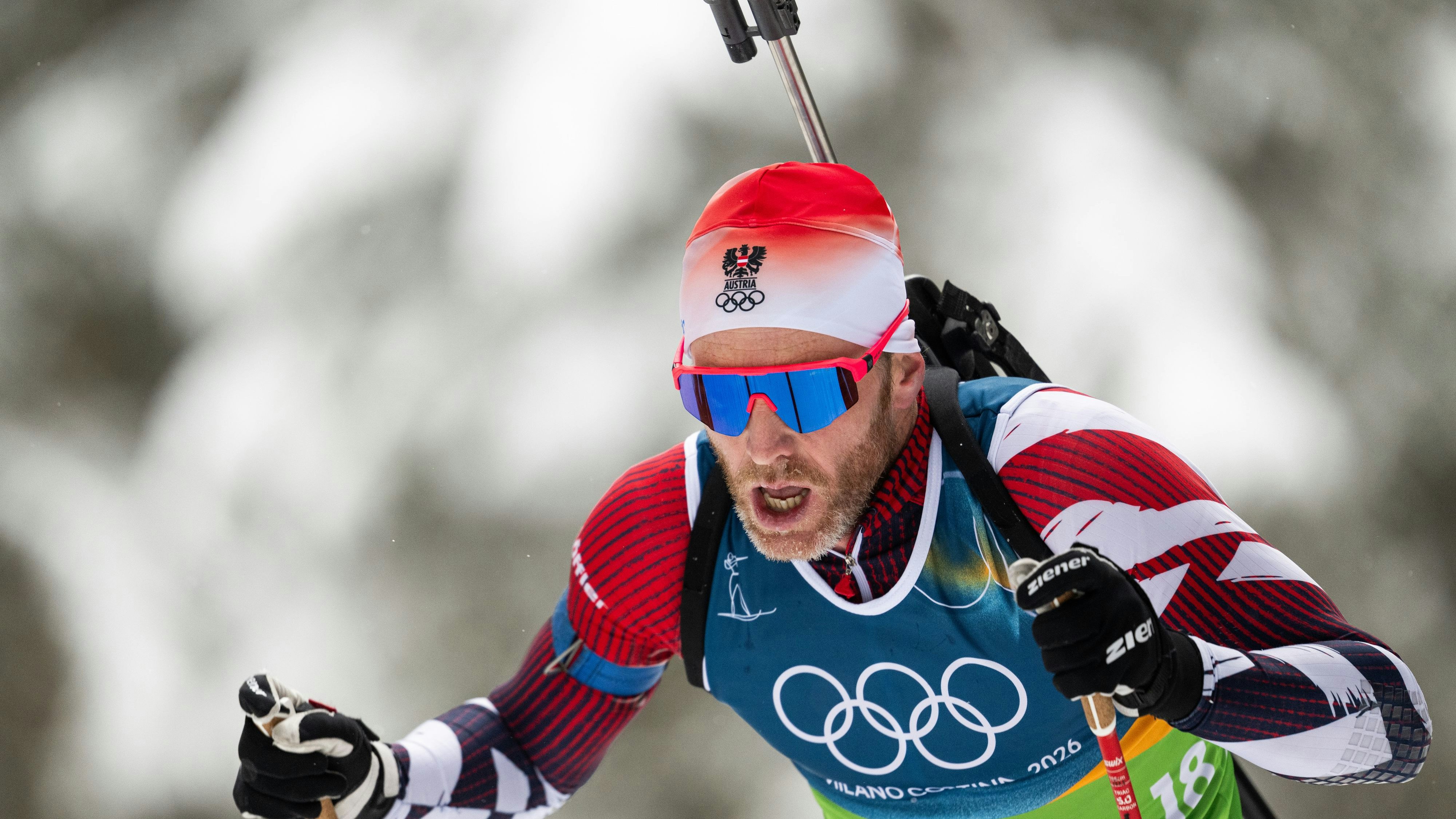 Österreichs Biathlon-Star Simon Eder. 
