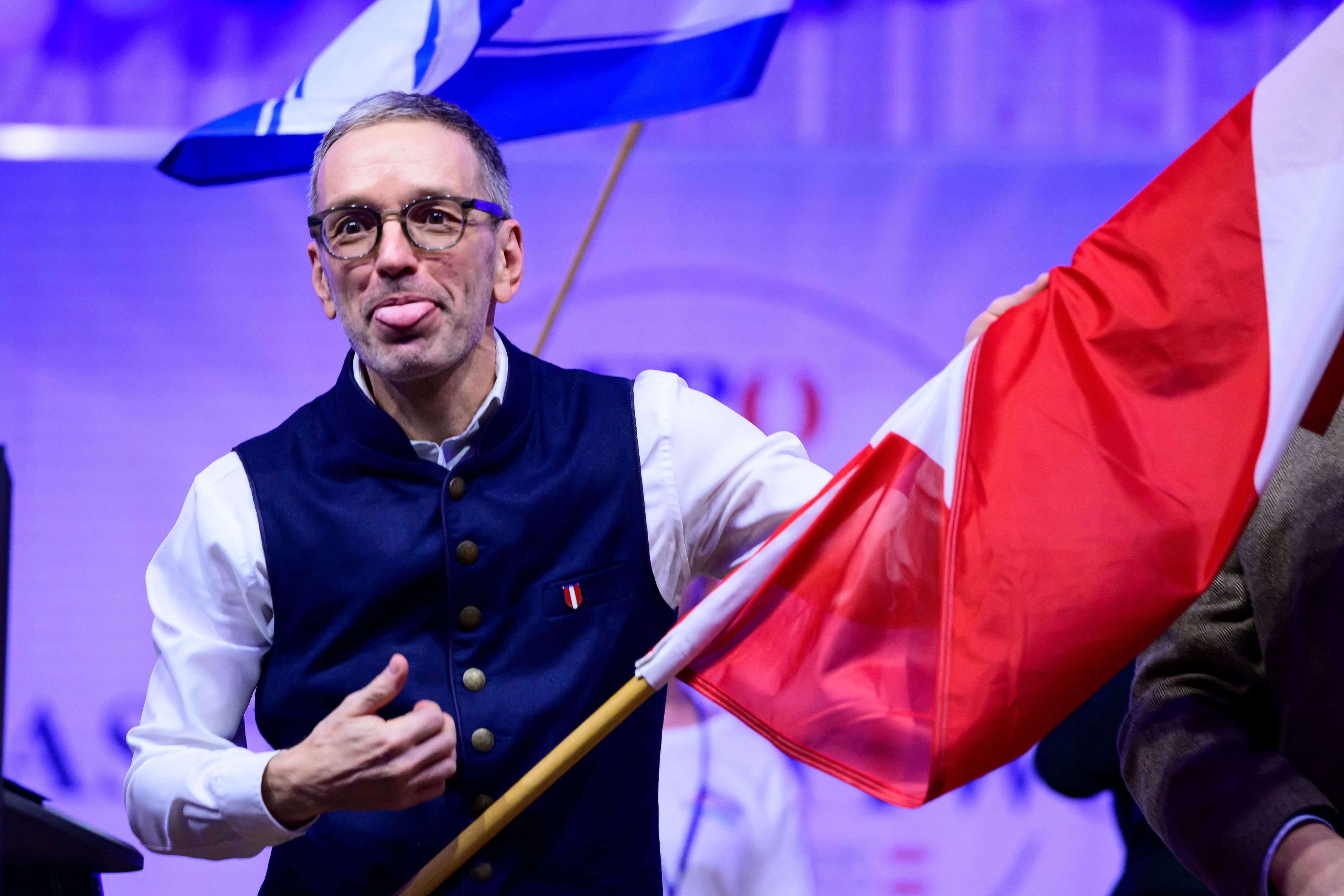 FPÖ-Chef Herbert Kickl konnte auch in Ried seine Zunge nicht im Zaum halten