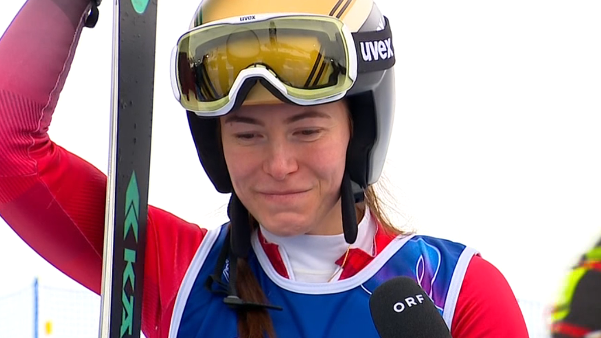 Tränen bei Österreichs Skicross-Ass Sonja Gigler. 