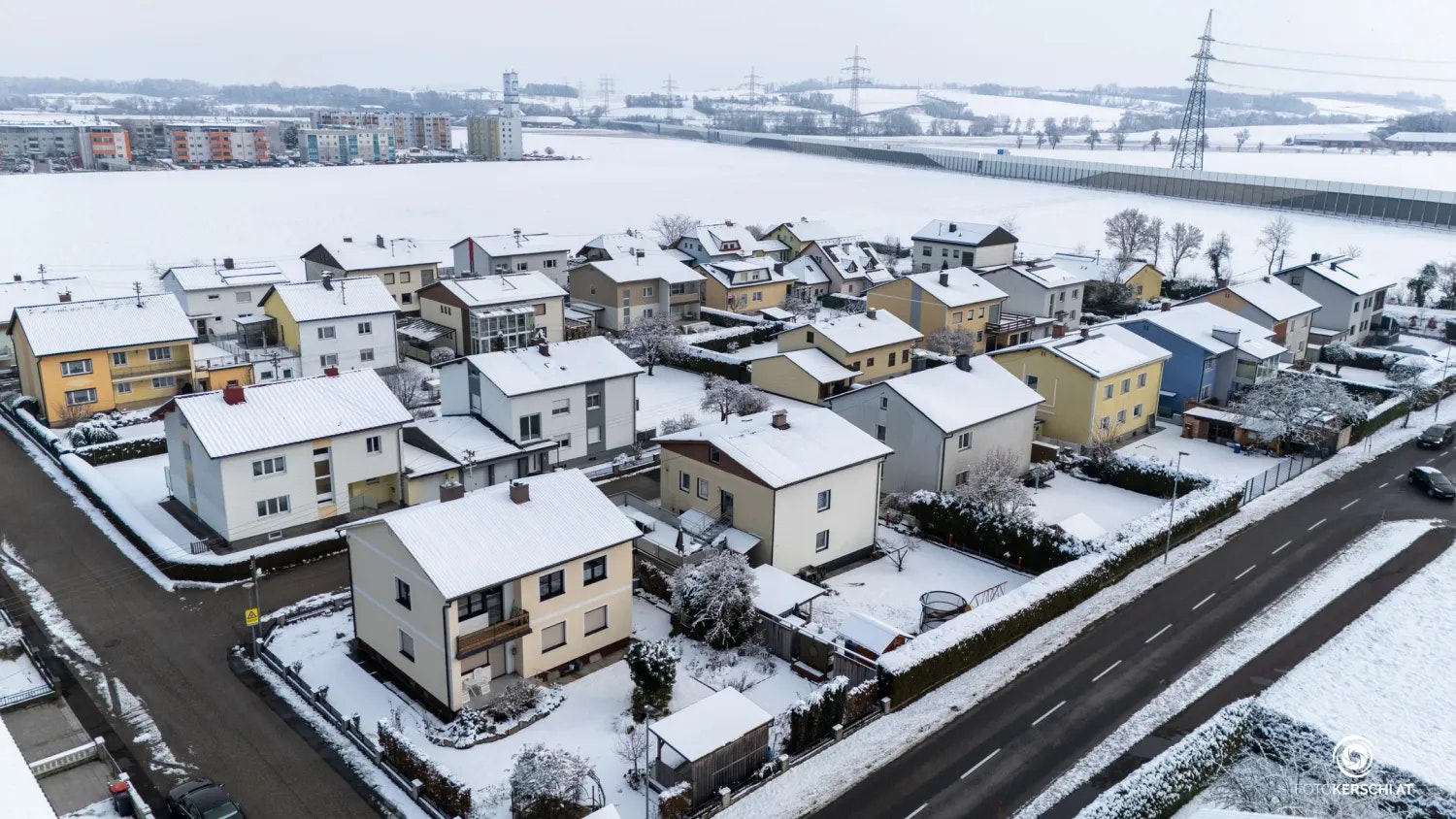 In dieser Siedlung ereignete sich der brutale Raubüberfall.