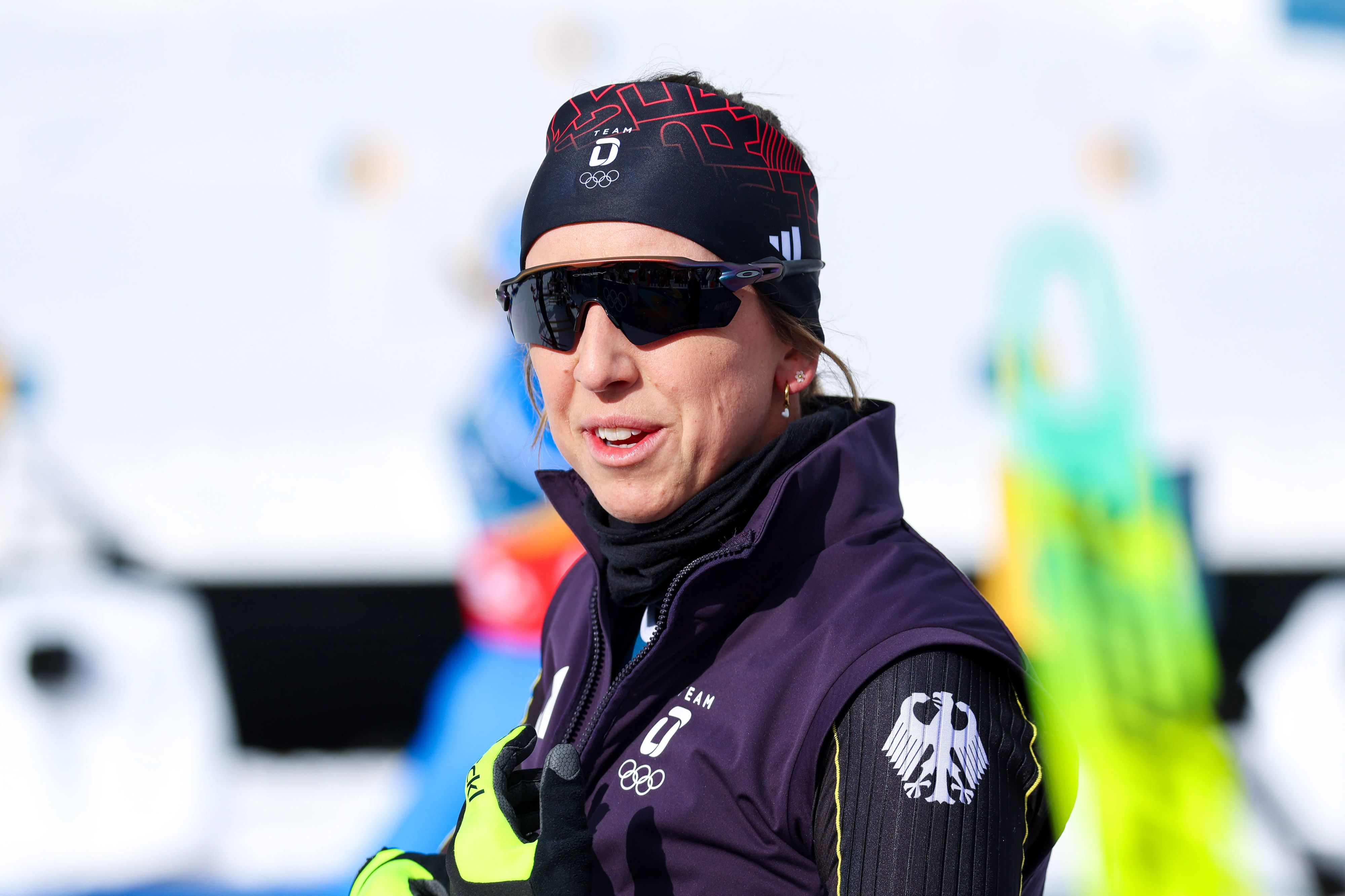 Die deutsche Star-Biathletin Franziska Preuß. 