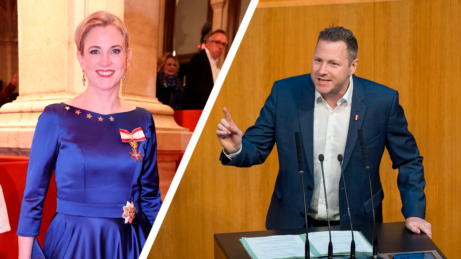 Nach dem Opernball-Auftritt jetzt die nächsten Vorwürfe der FPÖ gegen Meinl-Reisinger. 