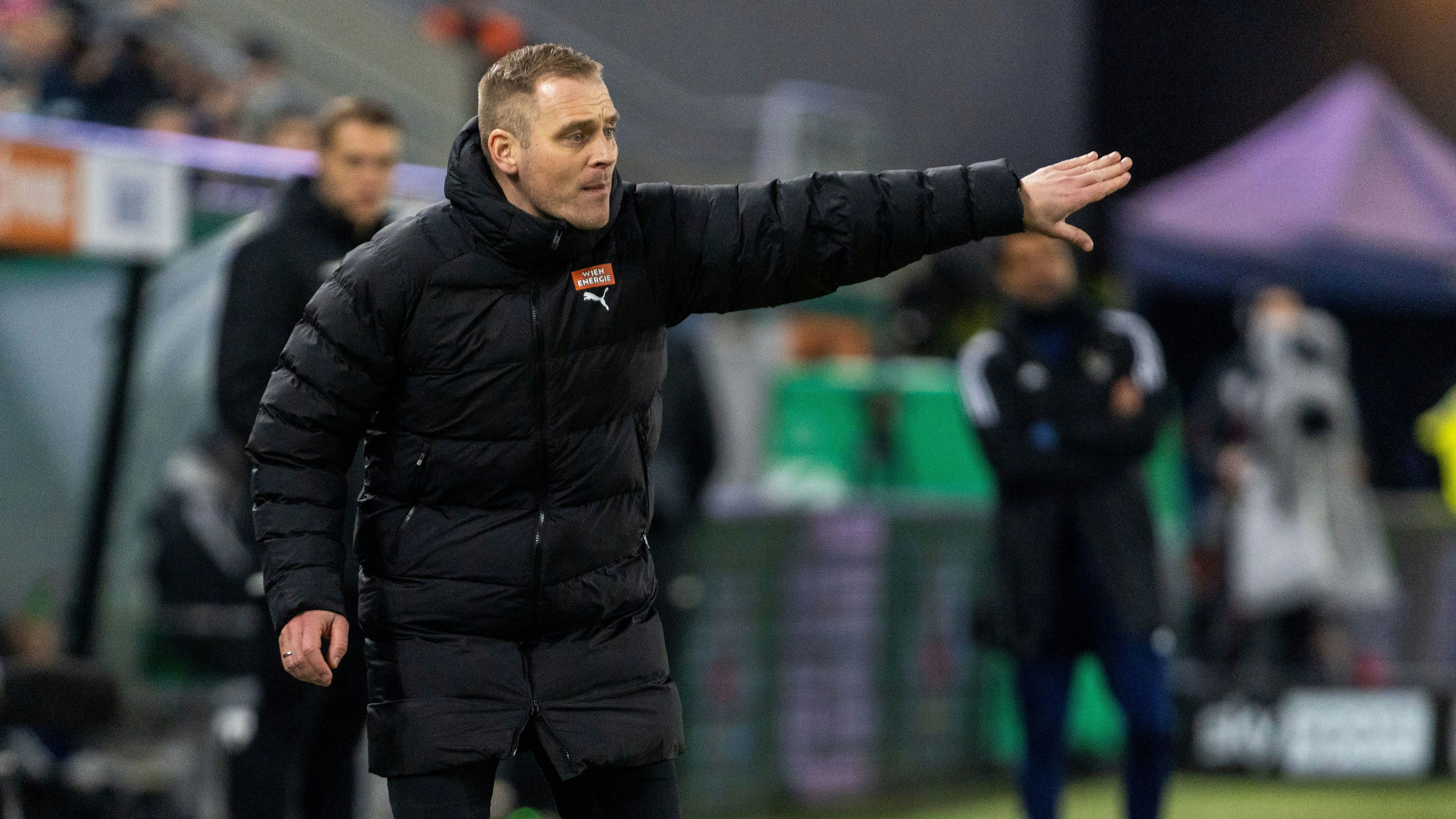 VIENNA,AUSTRIA,21.FEB.26 - SOCCER - ADMIRAL Bundesliga, SK Rapid Wien vs Wolfsberger AC. Image shows head coach Johannes Hoff Thorup (Rapid). Photo: GEPA pictures/ Philipp Brem