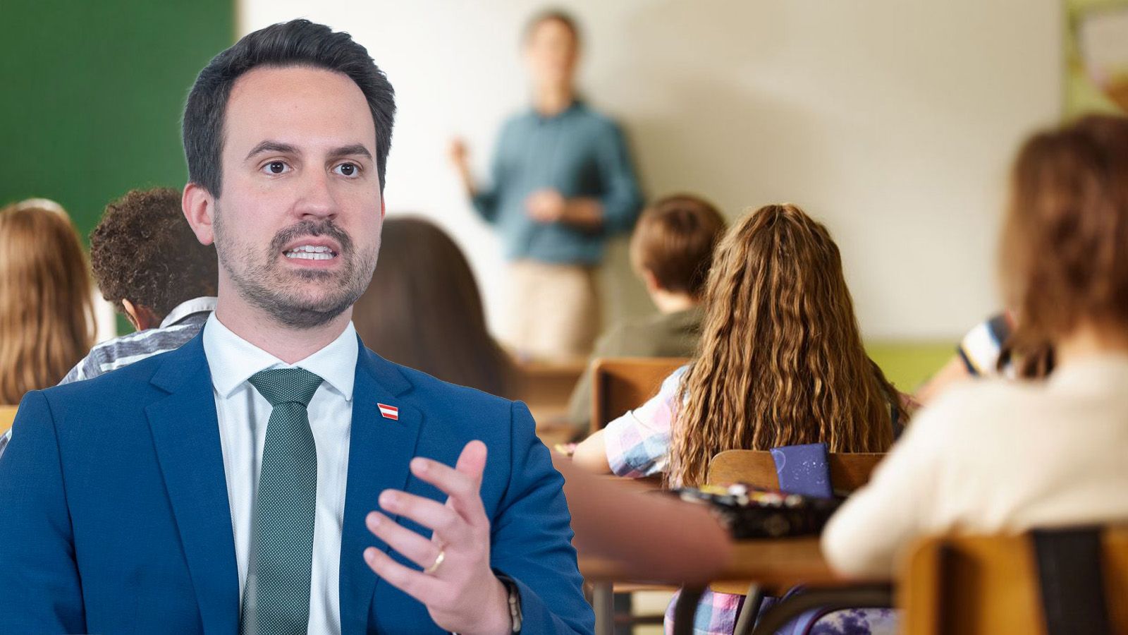 Bildungsminister Christoph Wiederkehr (Neos) bleibt bei seinem Reformkurs.