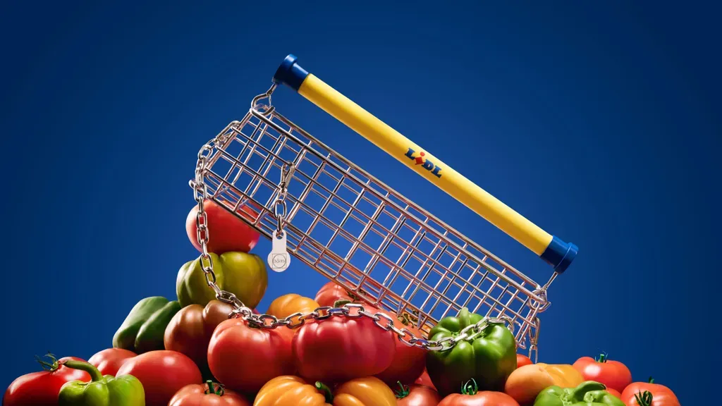 Damit sorgt man immer für Gesprächsstoff: Lidls "Trolley Bag" von Nik Bentel. Sogar der Chip für das Schloss ist mit dabei.