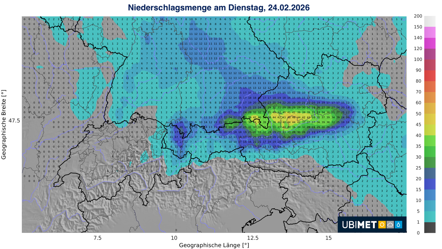 Am Dienstag ist in Österreich vermehrt mit Niederschlag zu rechnen. 
