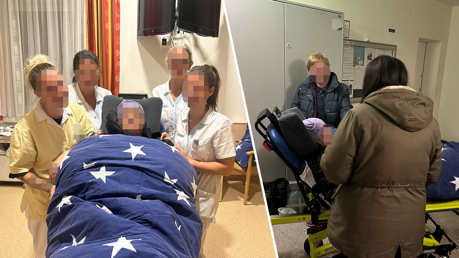 Die Ehrenamtlichen holten die 69-Jährige von der Palliativstation ab und brachten sie heim.