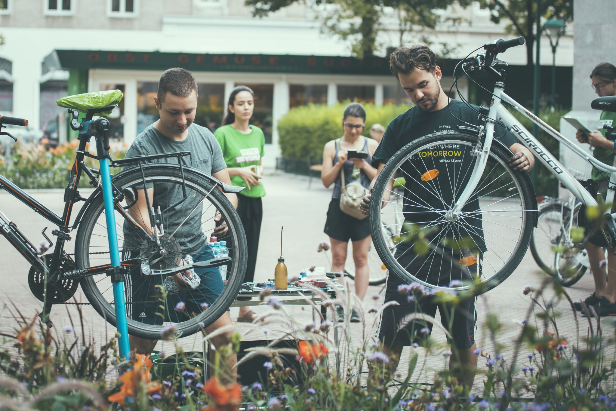 Die Grüne Radrettung tourt durch alle 23 Wiener Bezirke.