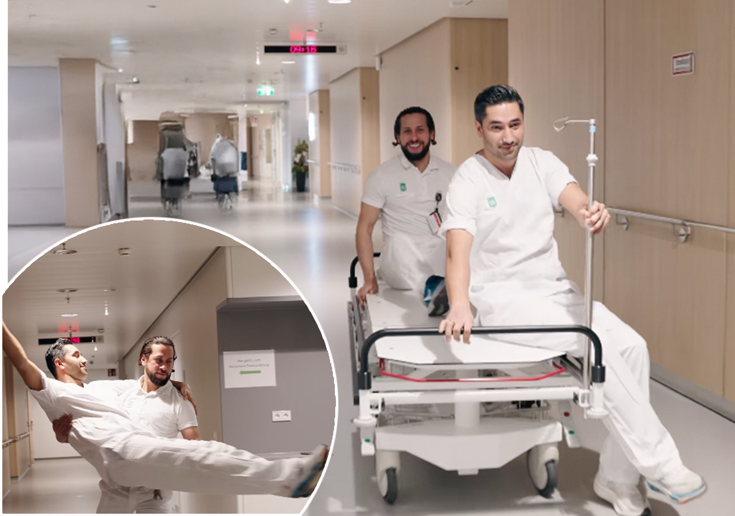 Im LKH Graz wird fleißig für Olympia geübt.