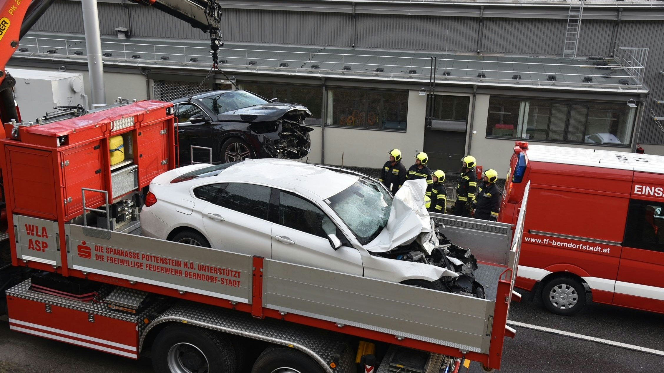 Frontalzusammenstoß am Montag, 23. Februar 2026, auf der B18 bei Berndorf