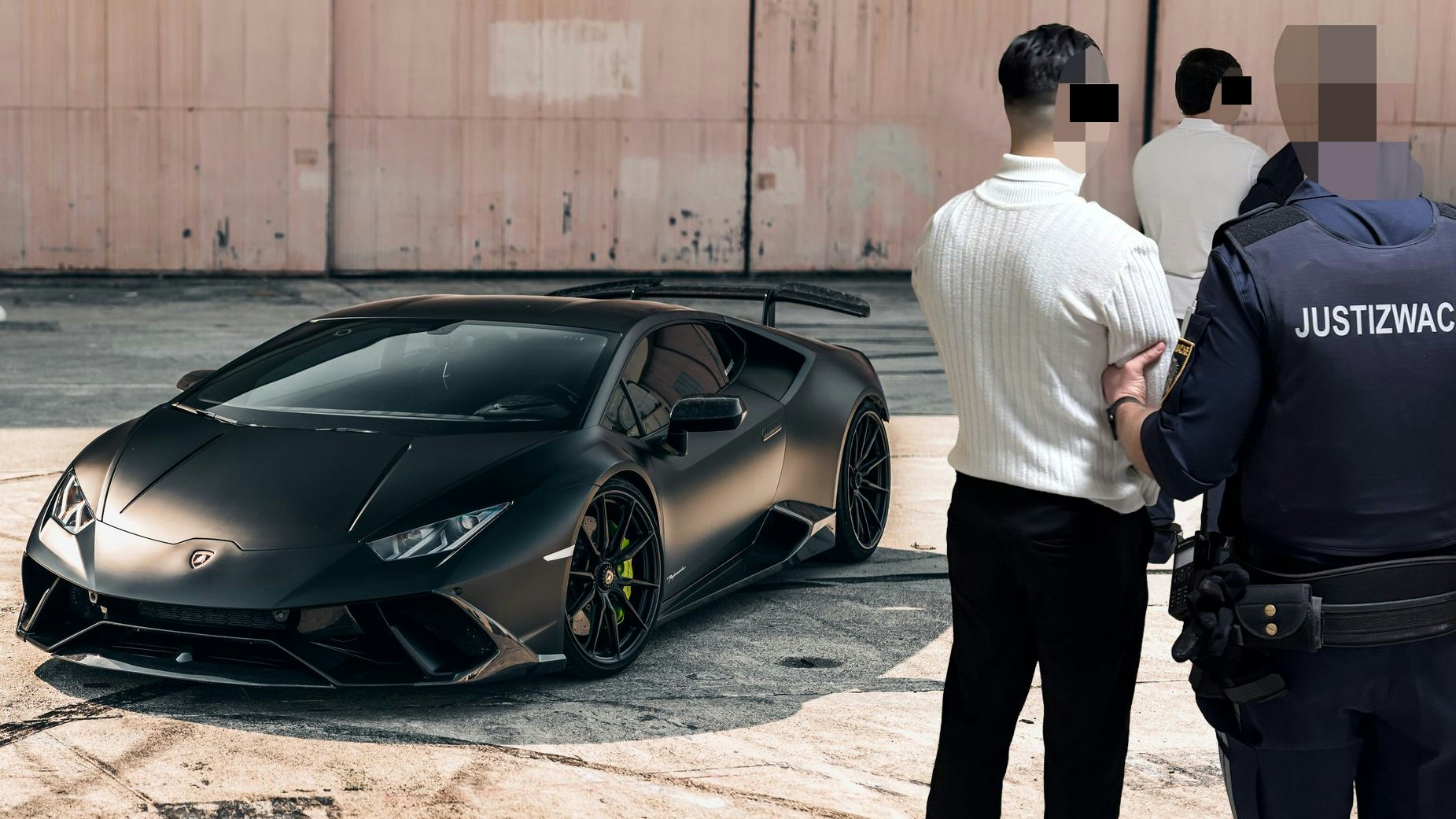 Die Verdächtigen sollen Jugendlichen in Lamborghini attackiert haben.