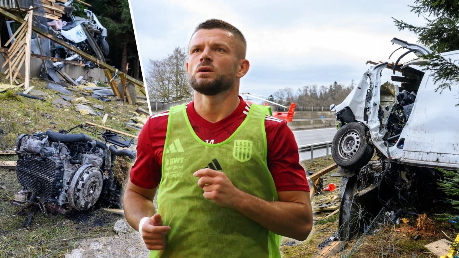 Der ehemalige LASK-Star Valon Berisha war Zeuge des Unfalls und versuchte noch, zu helfen.