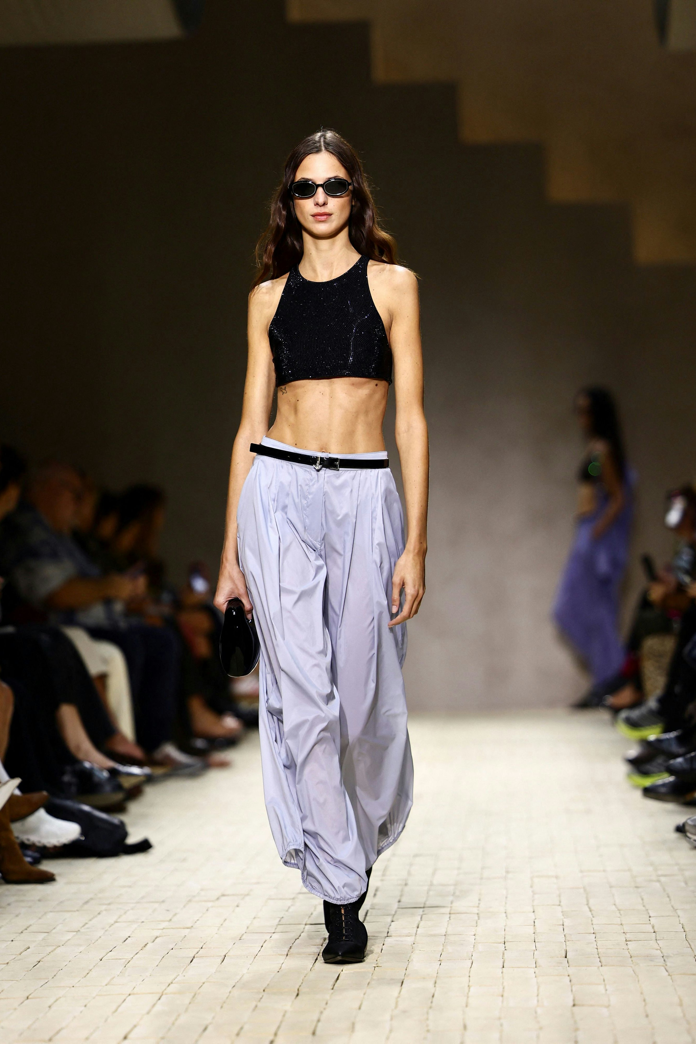 Präsentation der ersten Frühling/Sommer-Kollektion nach dem Tod von Armani