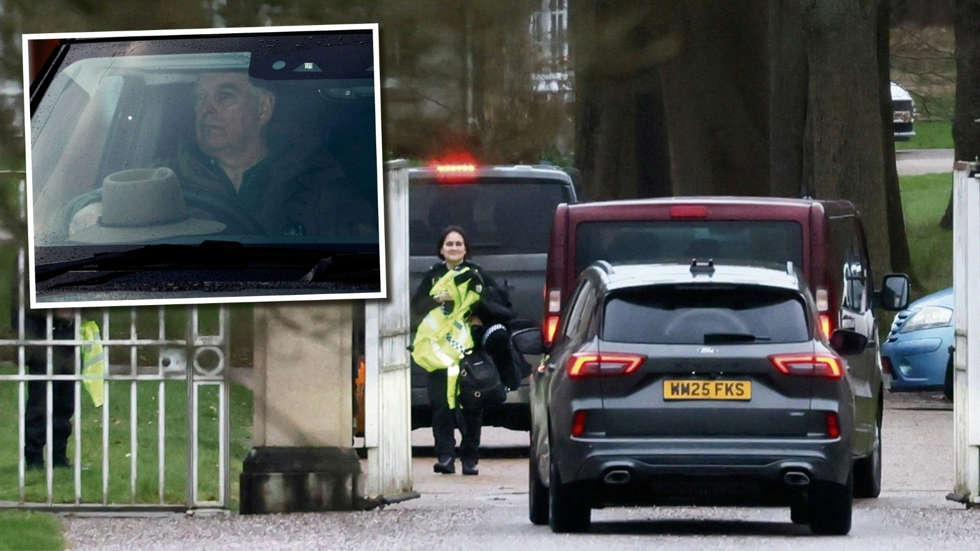 Polizeieinsatz bei Ex-Prinz Andrew. An seinem Geburstag wurde Herr Mountbatten-Windsor  verhaftet - so heißt Andrew nun.