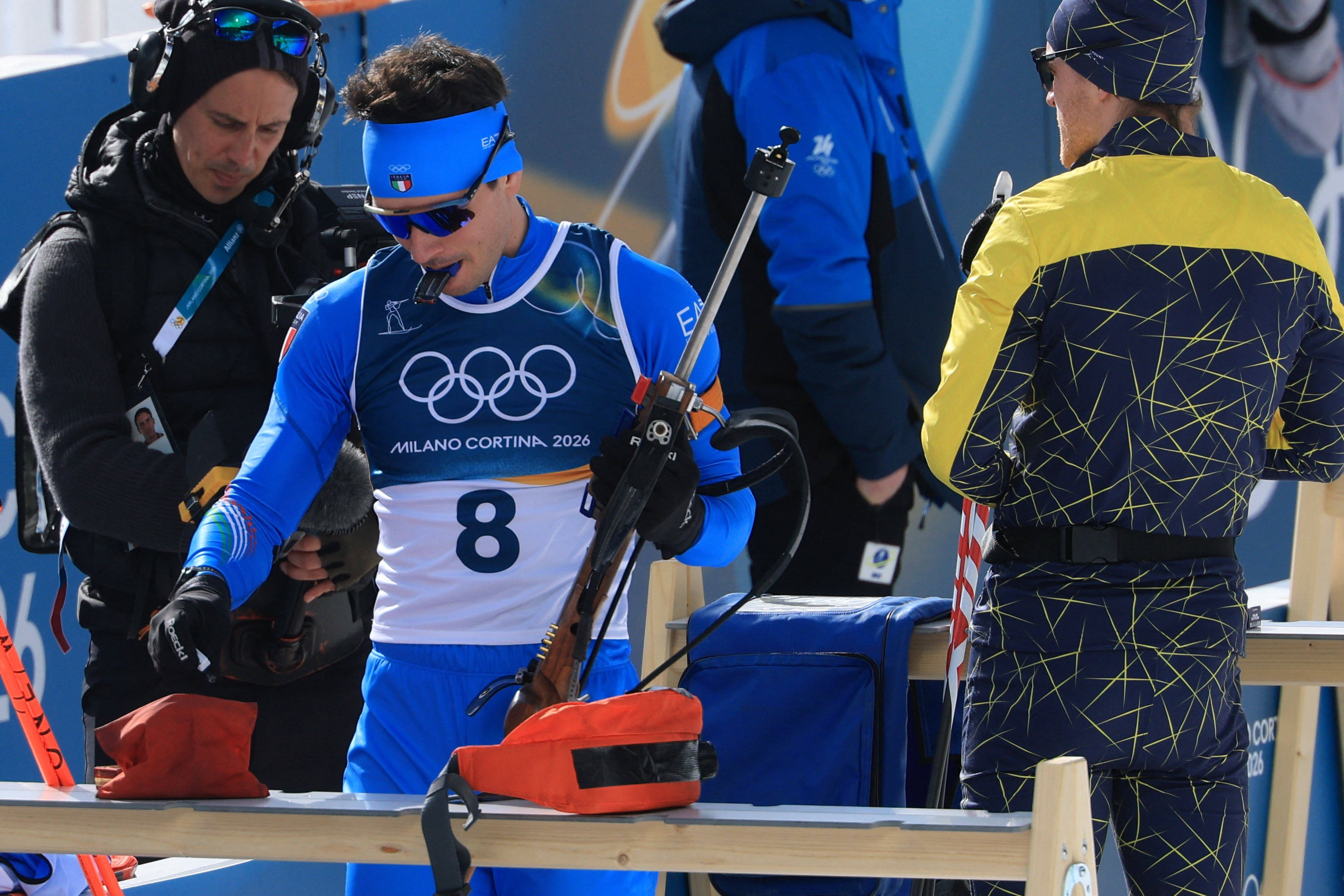 Der italienische Olympia-Star Tommaso Giacomel. 