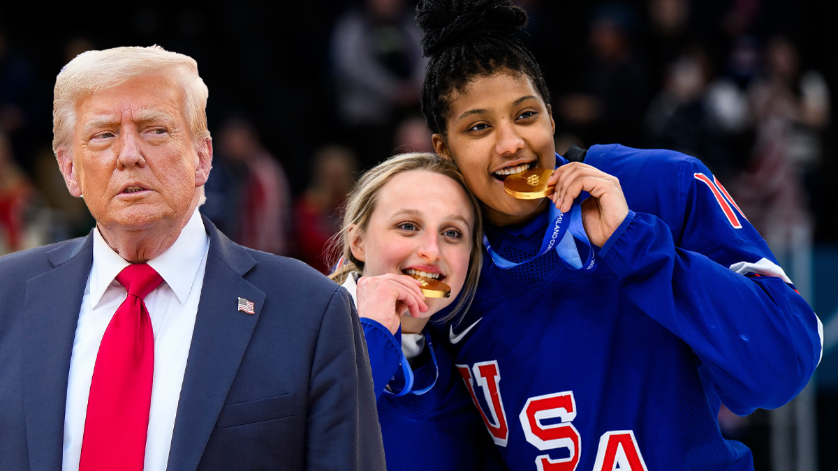 Die Eishockey-Damen wollen nicht zu Donald Trump.