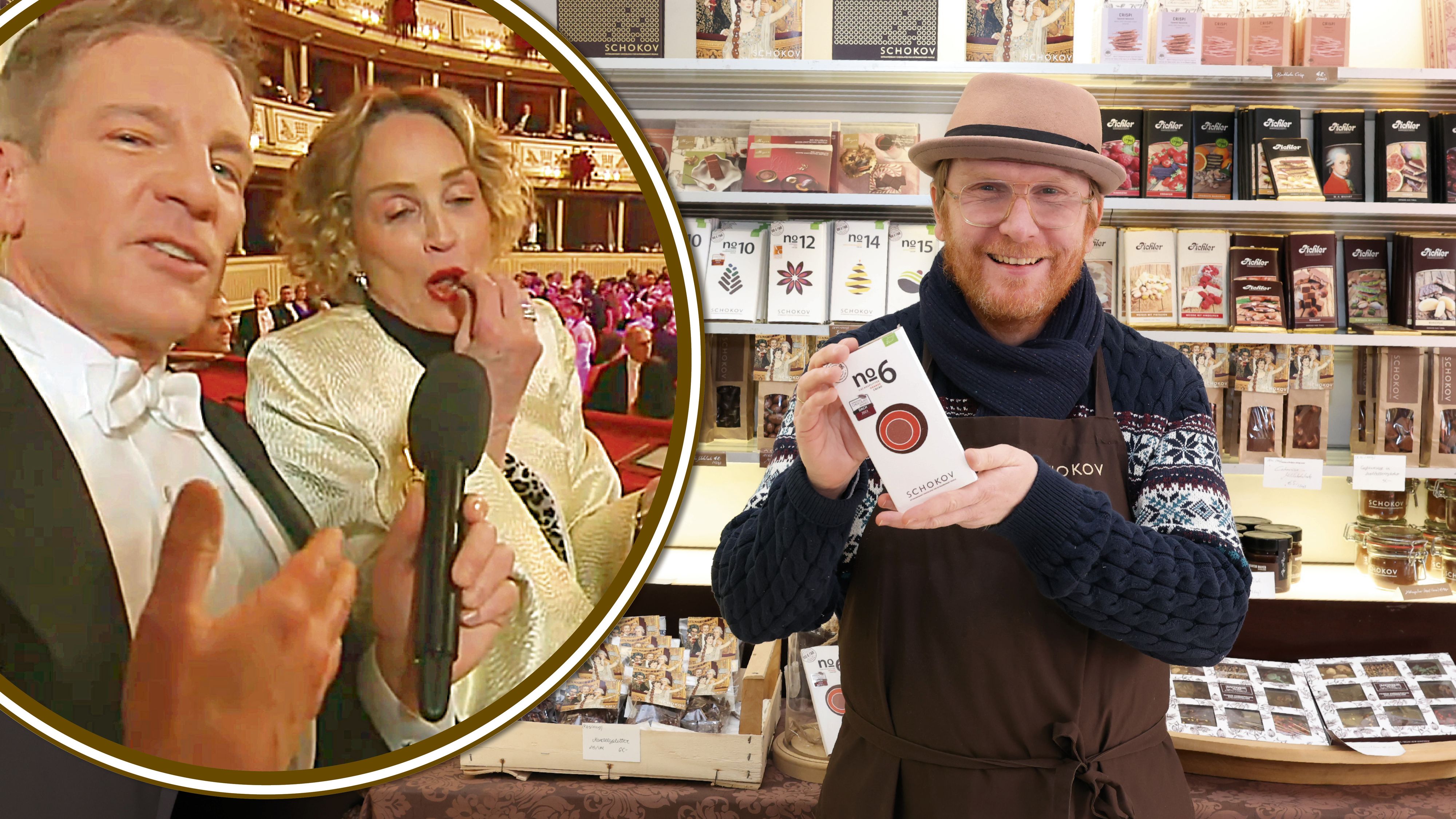 Thomas Kovazh im Glück: Weil Sharon Stone live im TV in eine seiner Schoko-Tafeln biss, ist die süße Köstlichkeit nun ausverkauft.