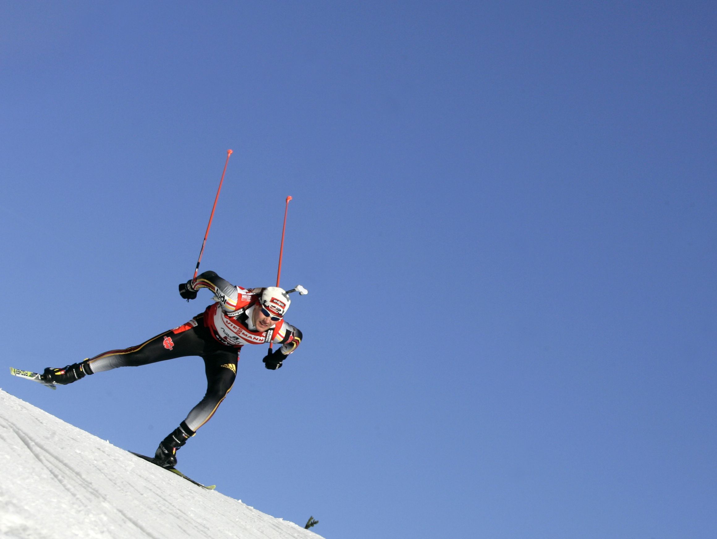 Michael Rösch 2006 beim 10km Sprint in Hochfilzen.