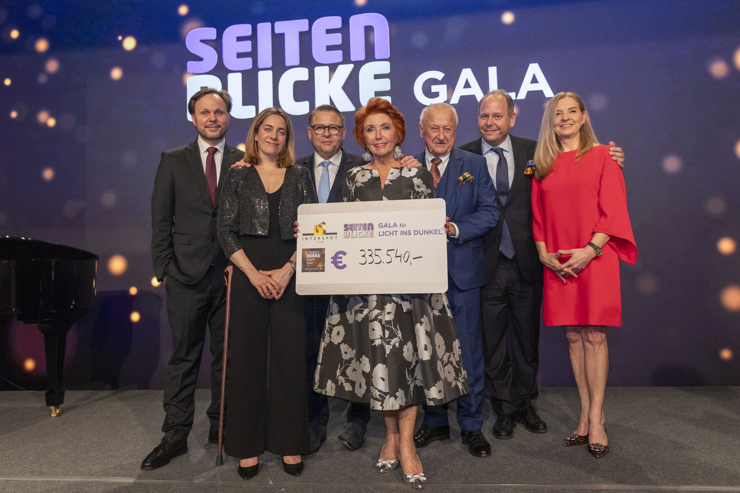 335.540 Euro konnte im Zuge des Galaabends und der Seitenblicke night tour erzielt werden.