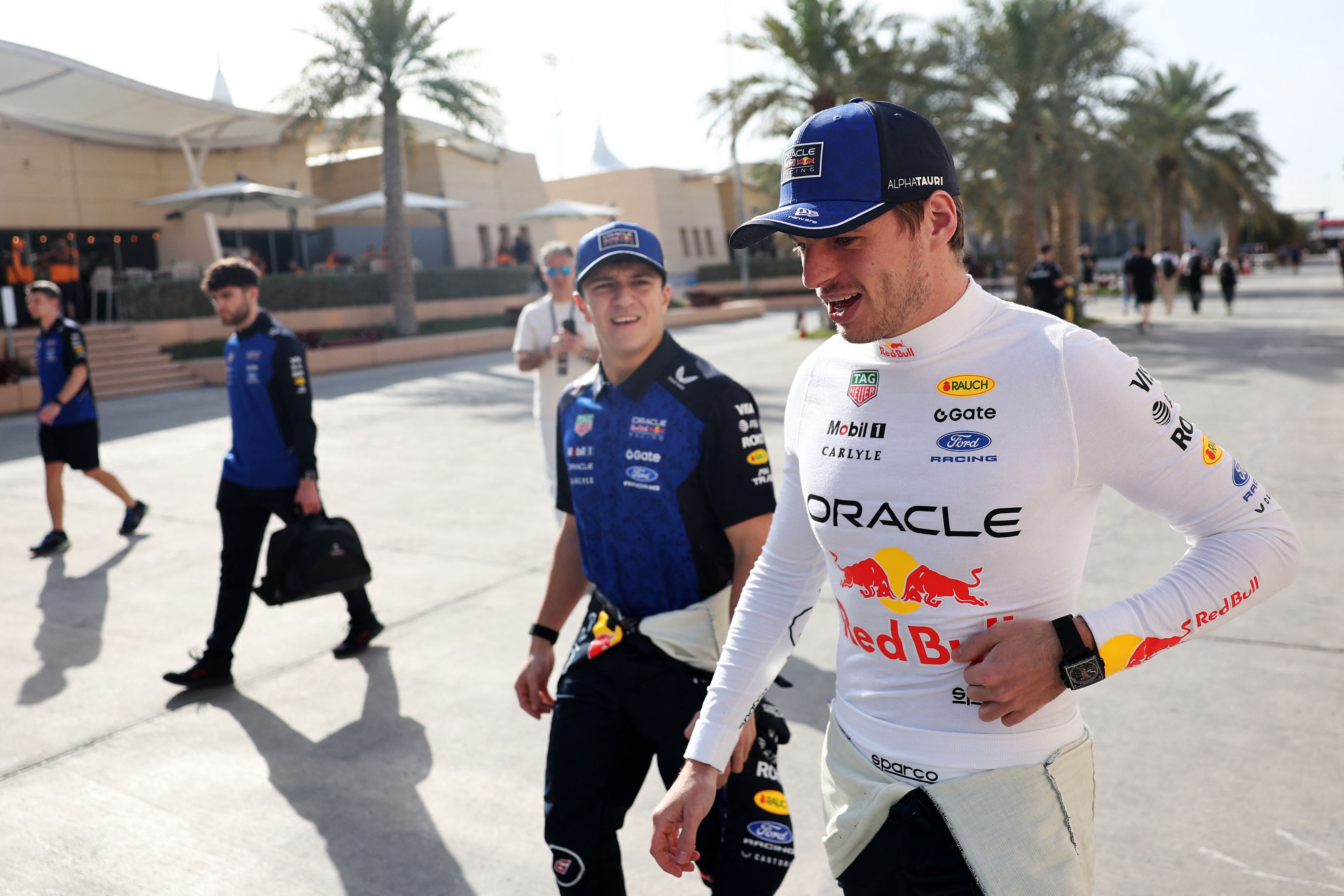 Die neue Red-Bull-Fahrerpaarung Max Verstappen und Isack Hadjar. 
