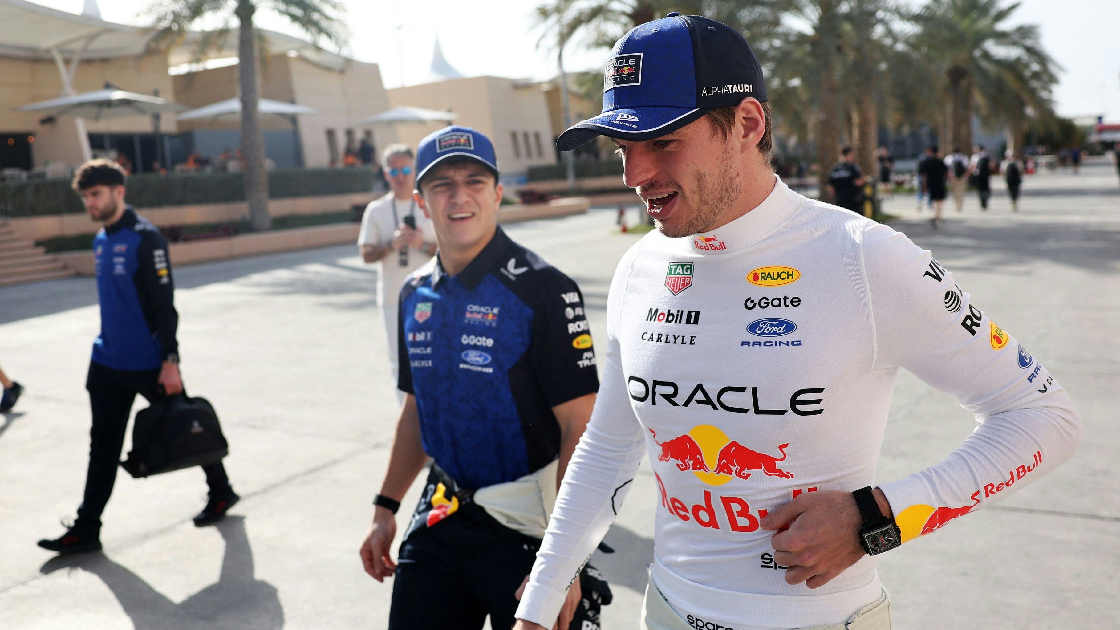 Die neue Red-Bull-Fahrerpaarung Max Verstappen und Isack Hadjar. 