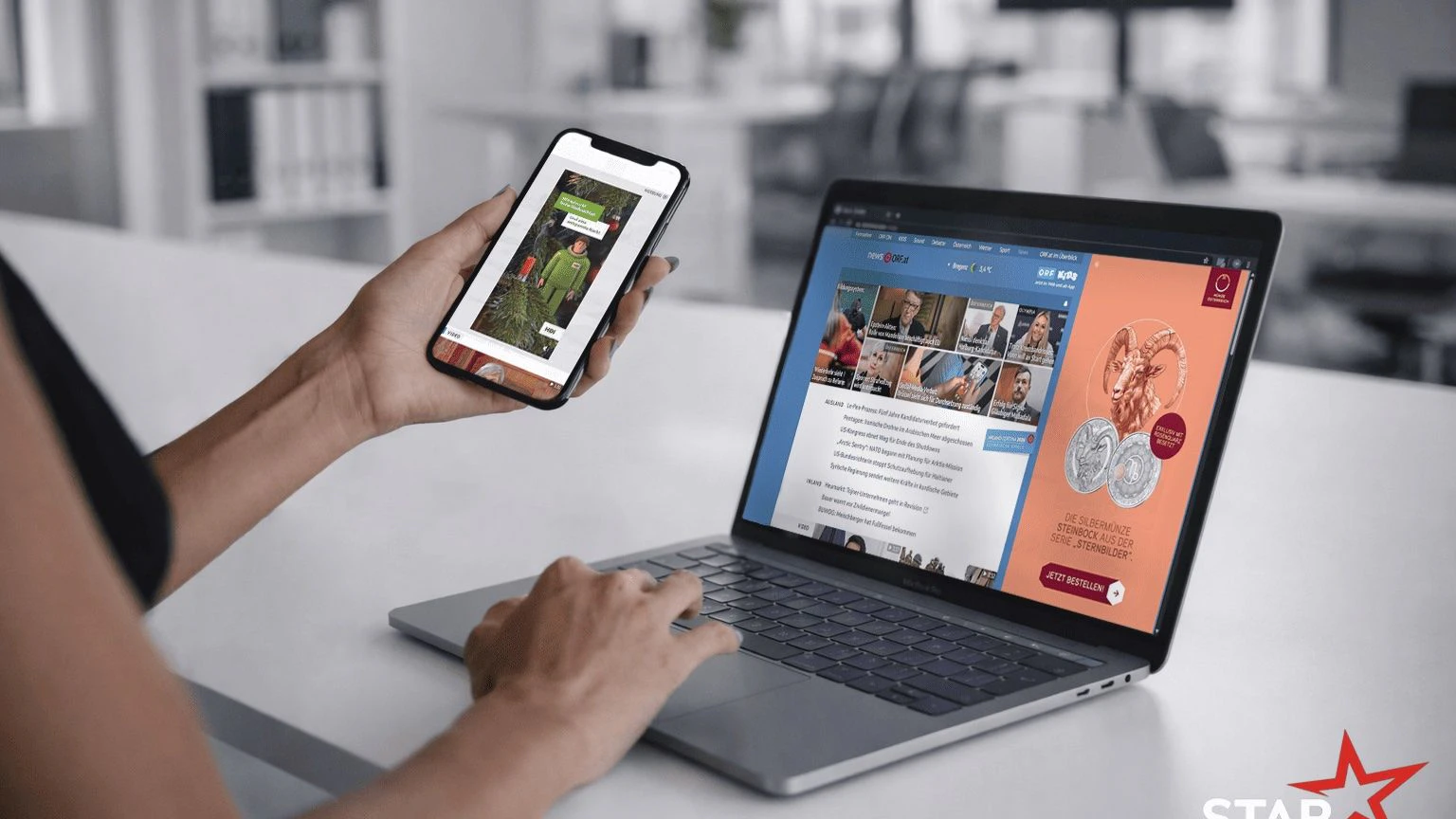 ORF-Enterprise zeichnet HDI Versicherung und Münze Österreich mit dem Digital-adStar aus.