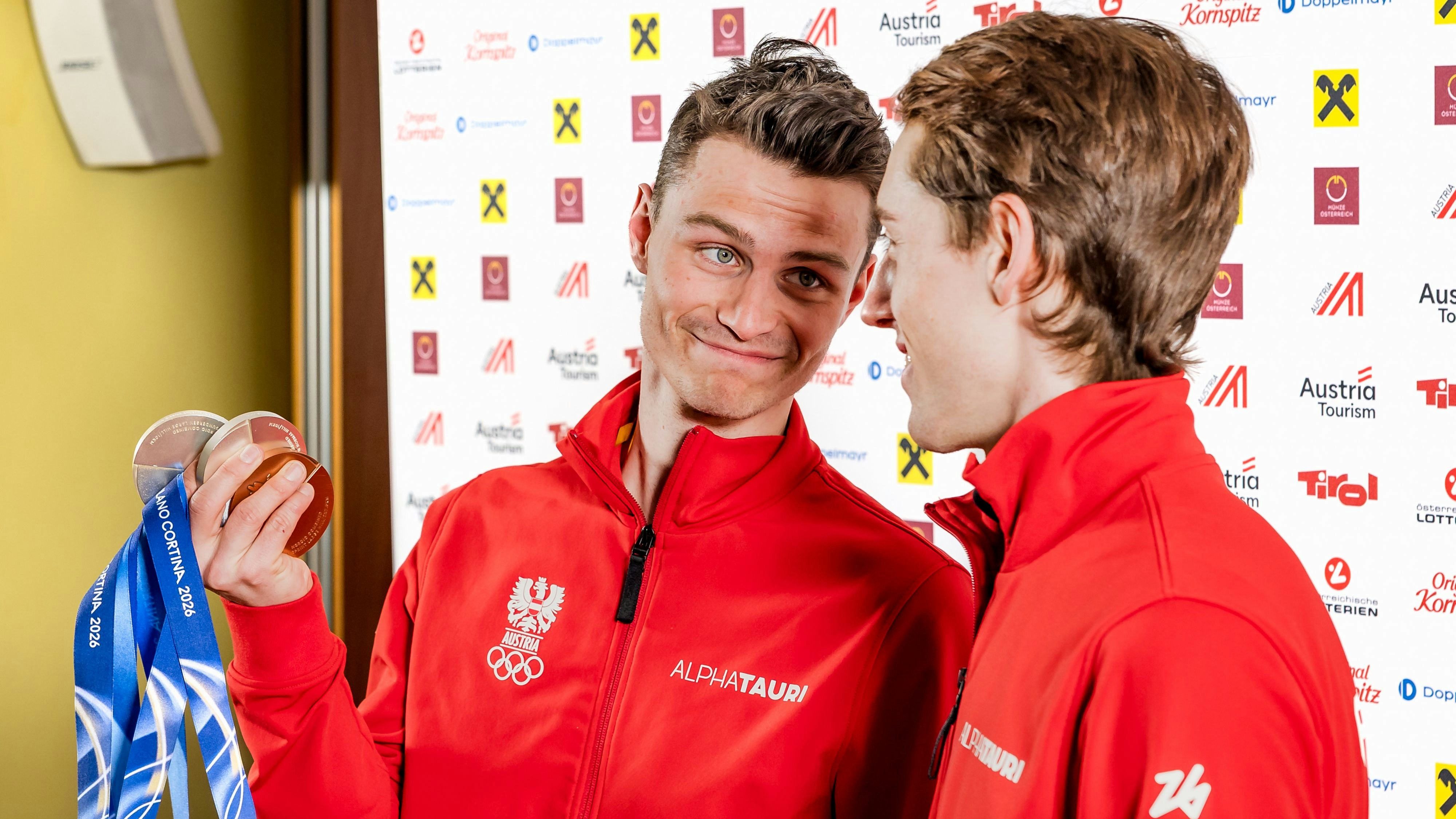 Johannes Lamparter und Stefan Rettenegger werden erstmals auf einer Skiflugschanze abheben. 