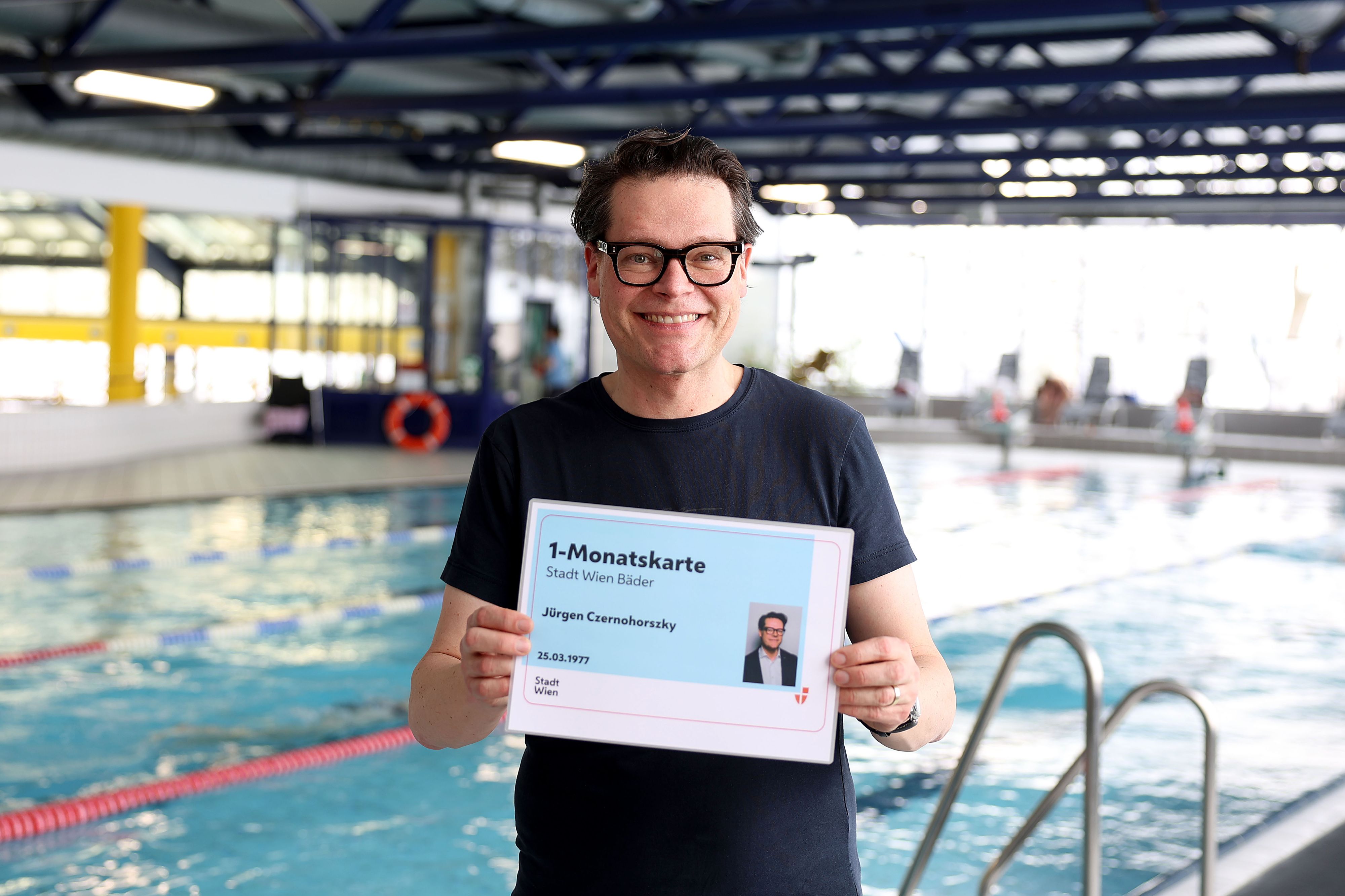 Bäderstadtrat Jürgen Czernohorszky (SPÖ) im Hütteldorfer Bad